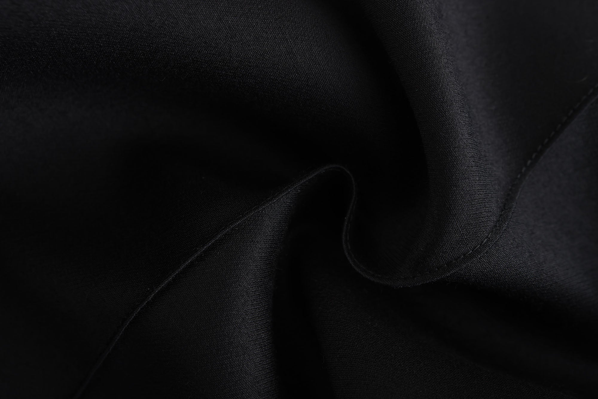 AW23 - Black Silk Wool Karoo Pants