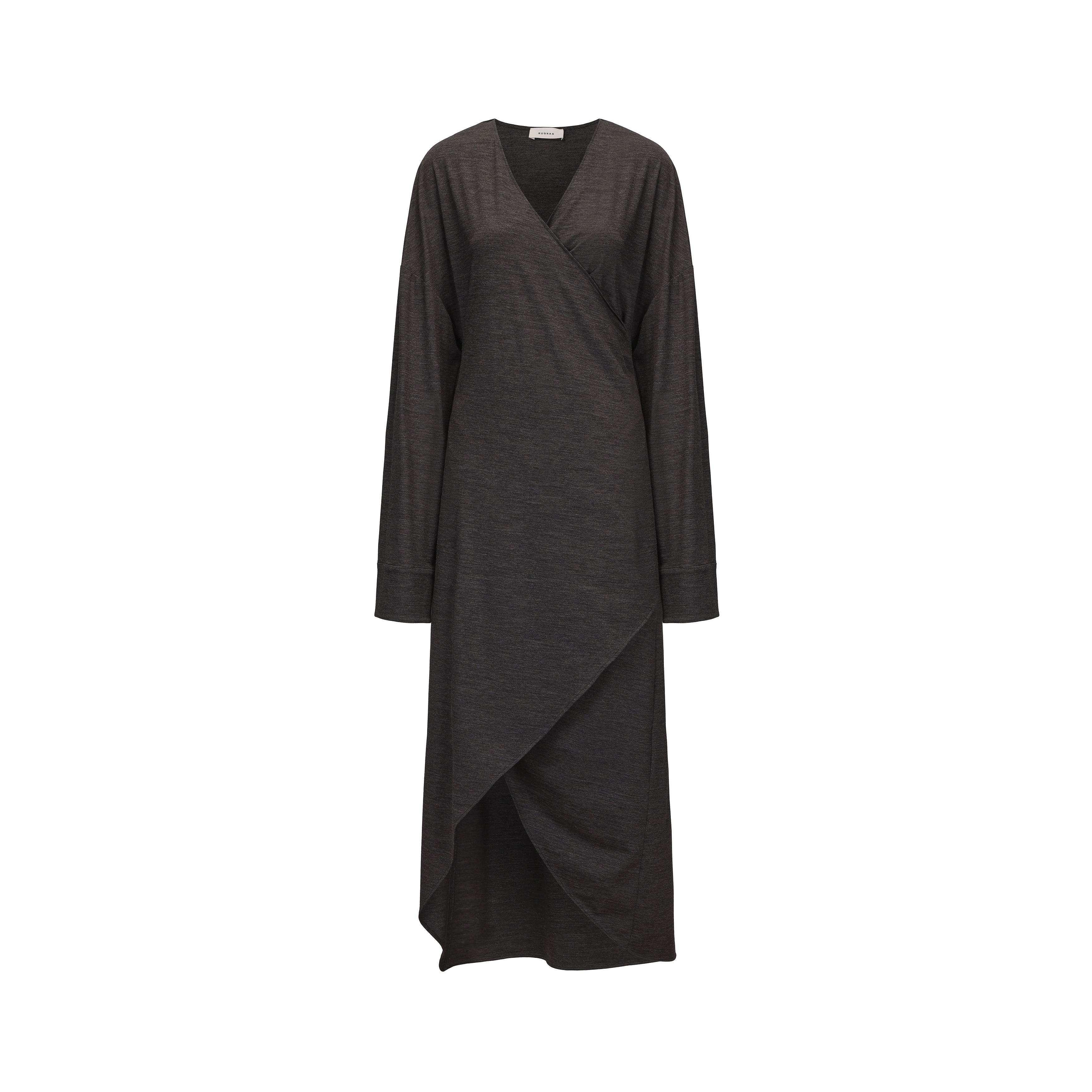 AW25 - DARK CLOUD AVA WRAP DRESS