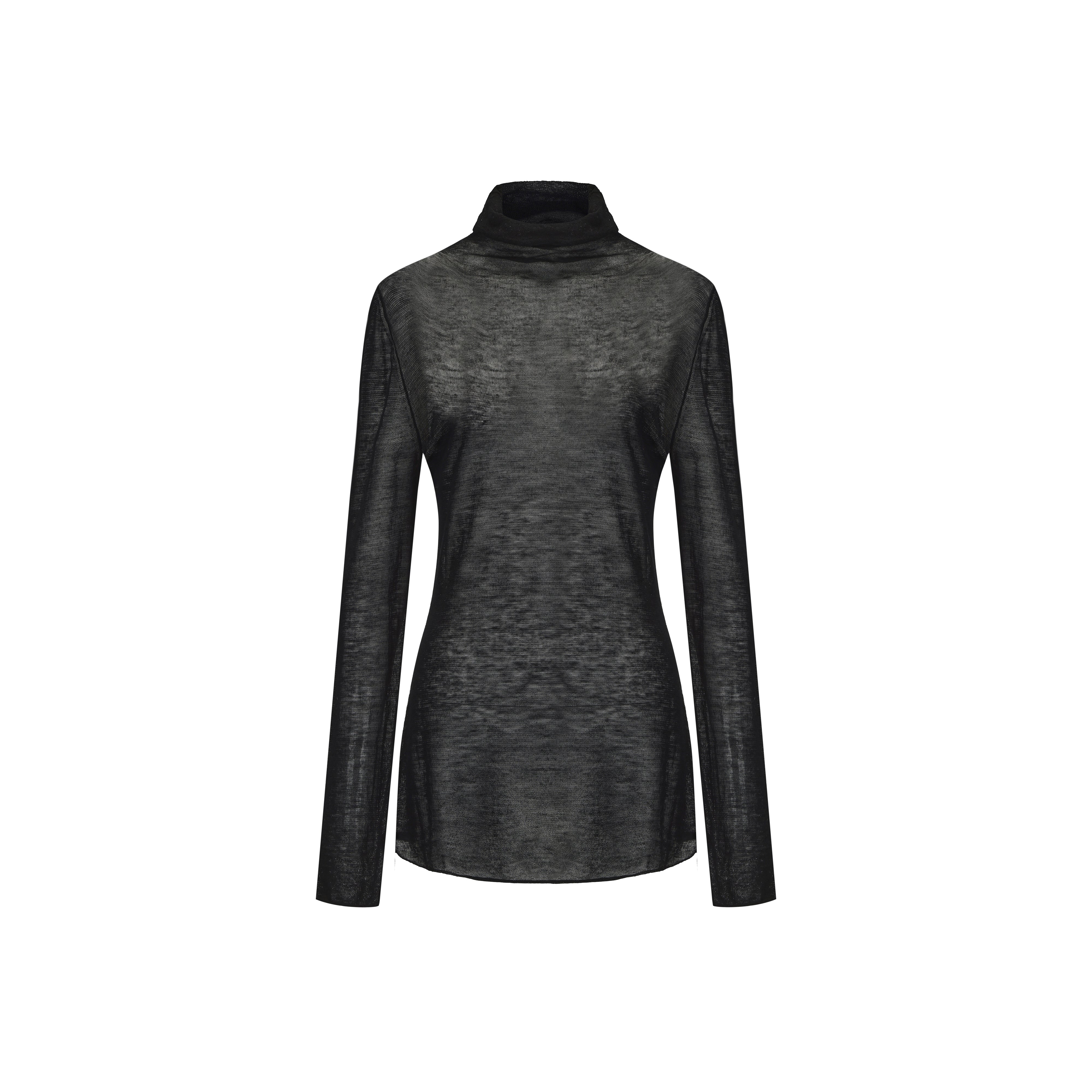 AW25 - BLACK FROST TURTLE NECK TOP