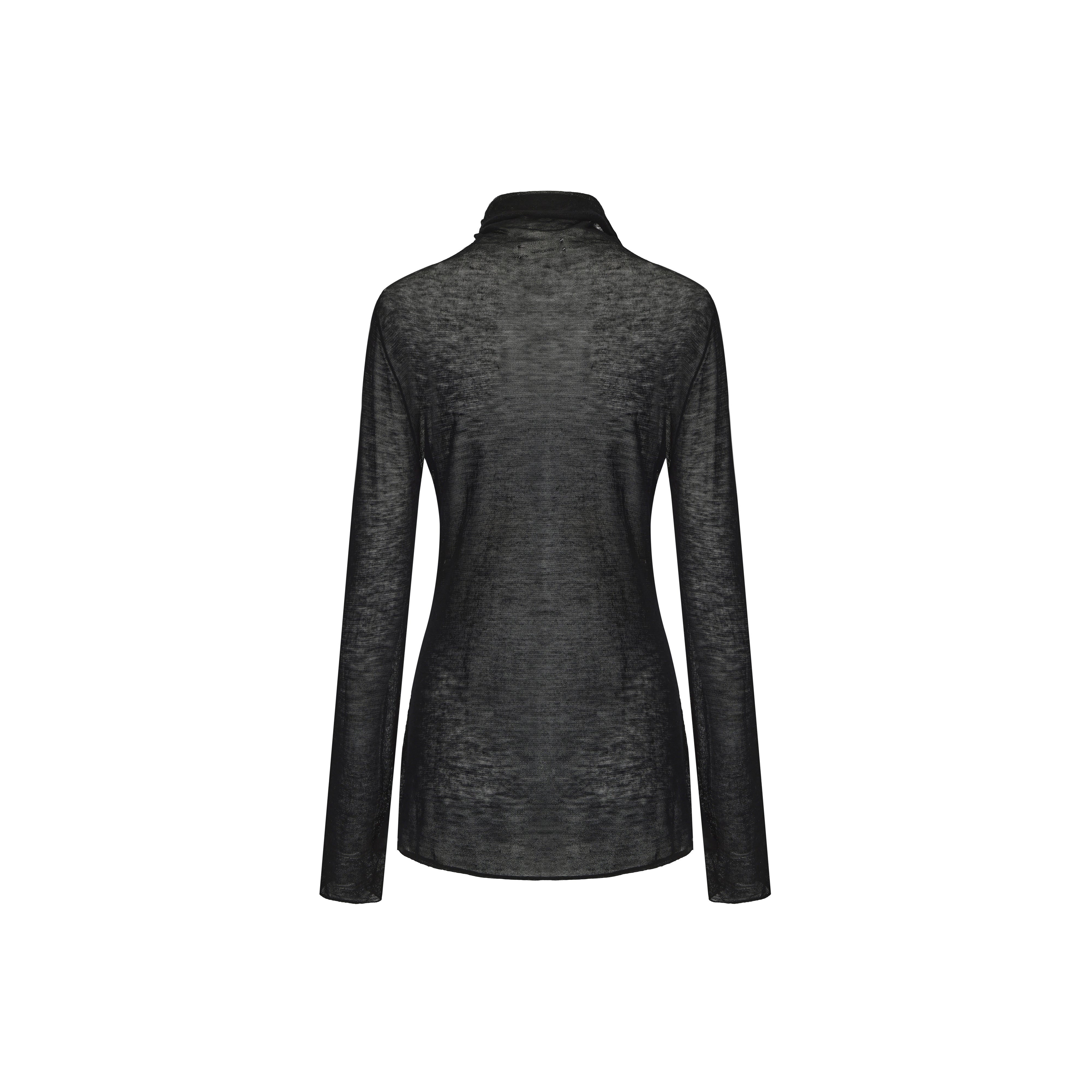 AW25 - BLACK FROST TURTLE NECK TOP