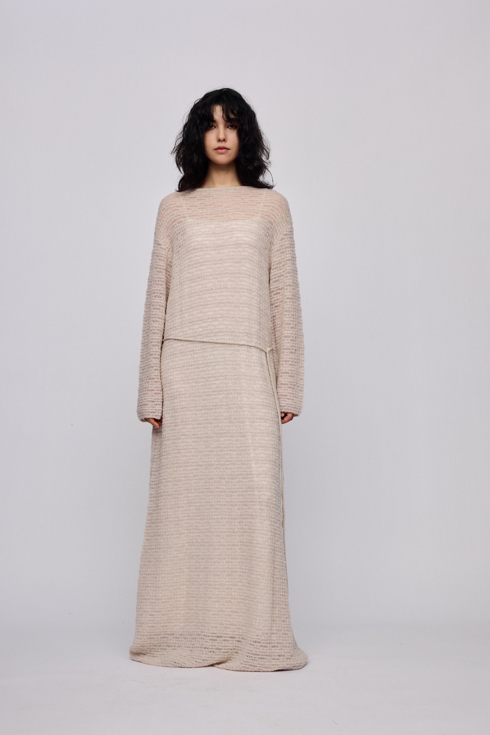 PRE SS25 - PALE STRAW LOUNGE DRESS