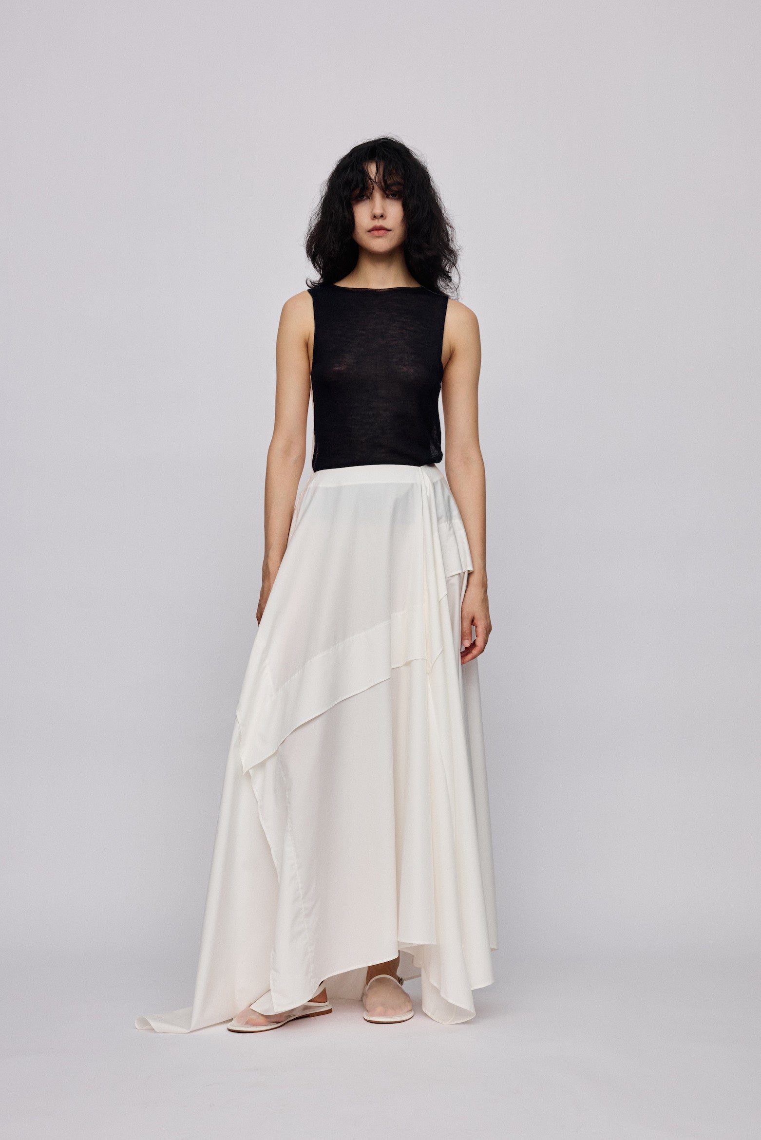 PRE SS25 - GLAZE WHITE TEURI SKIRT