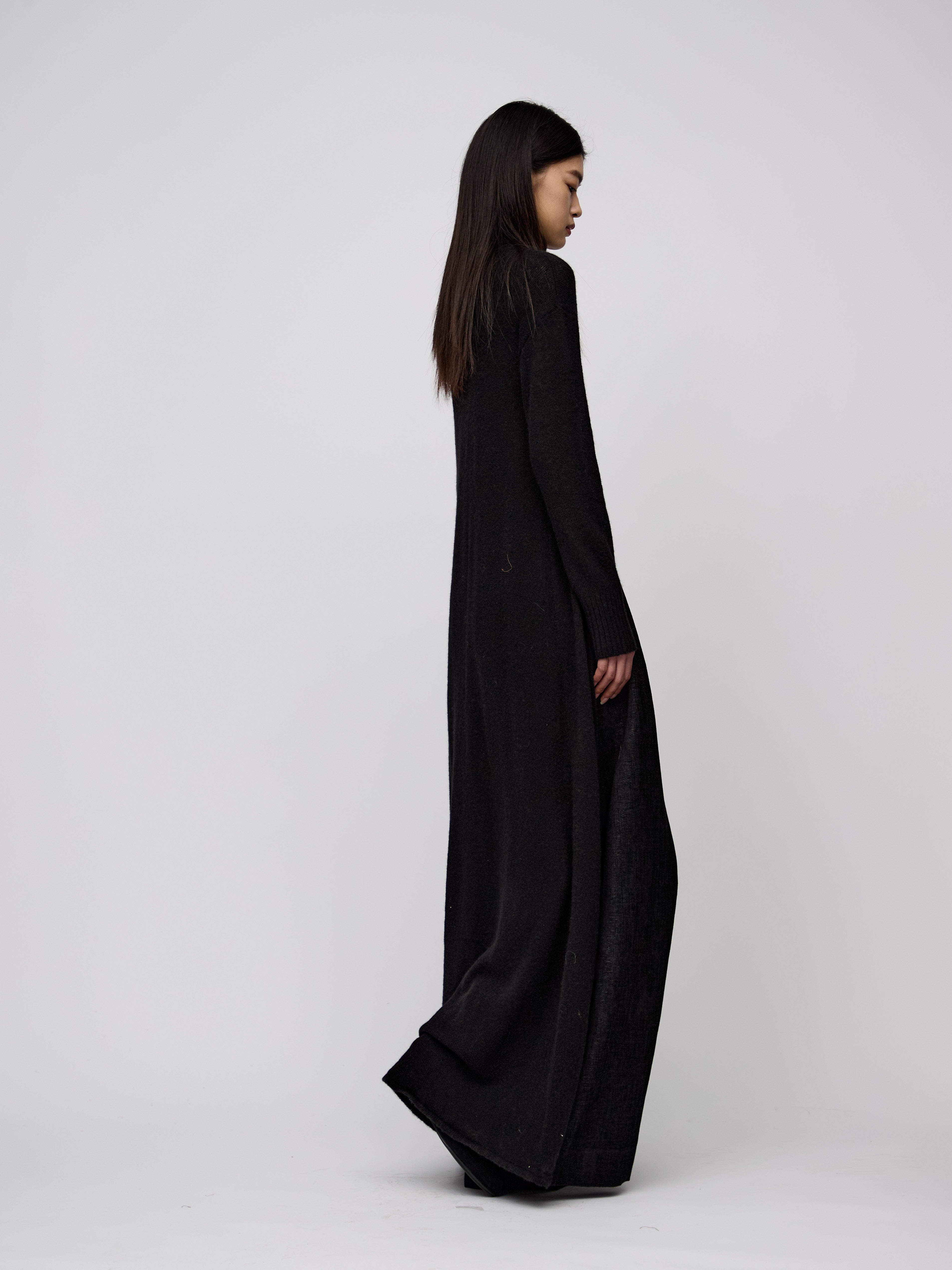 AW24 - BLACK KNIT TERAINA DRESS