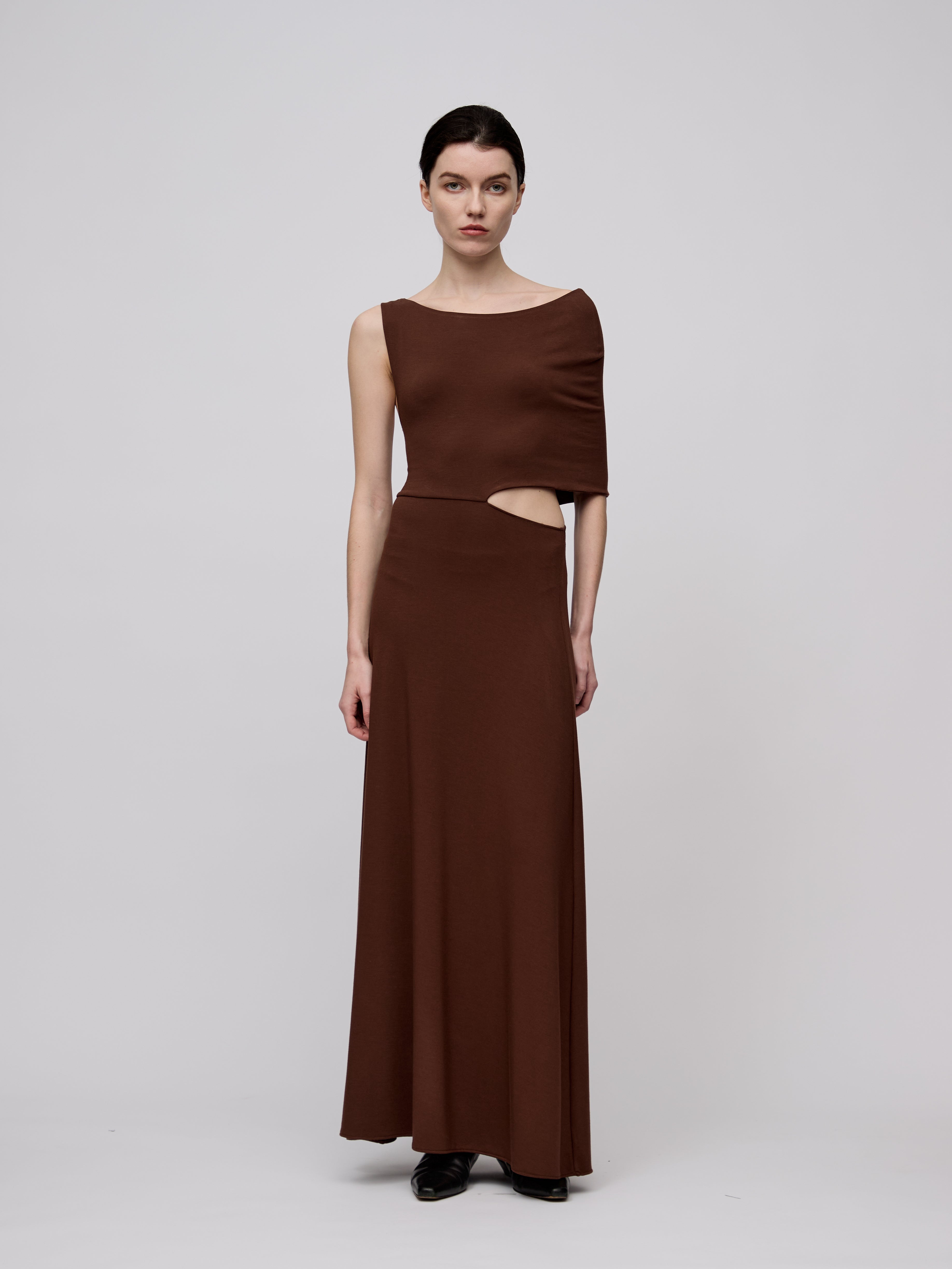 AW24 - CLARET TABOGA DRESS