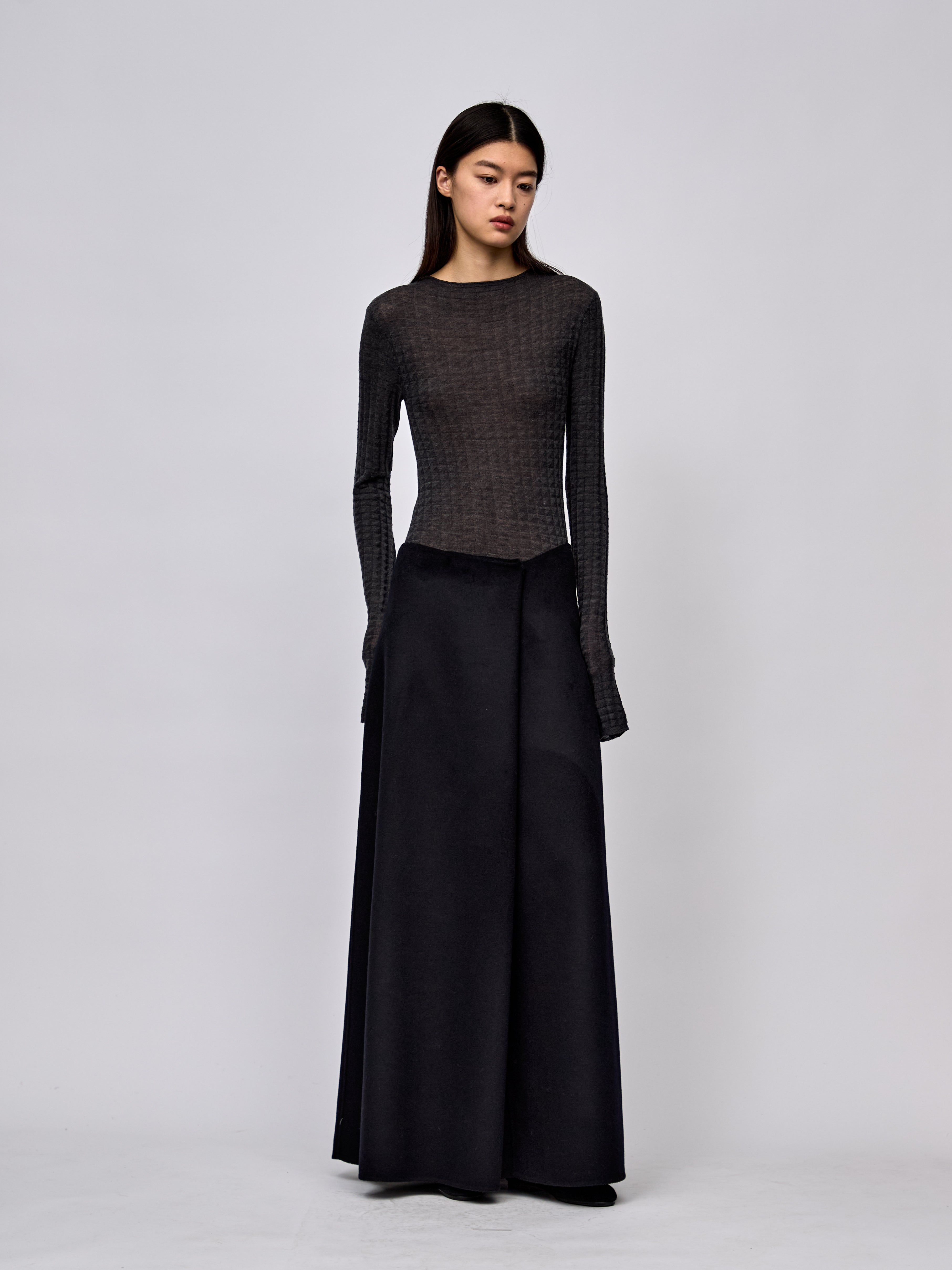 AW24 - CHARCOAL KNIT LIKOMA DRESS