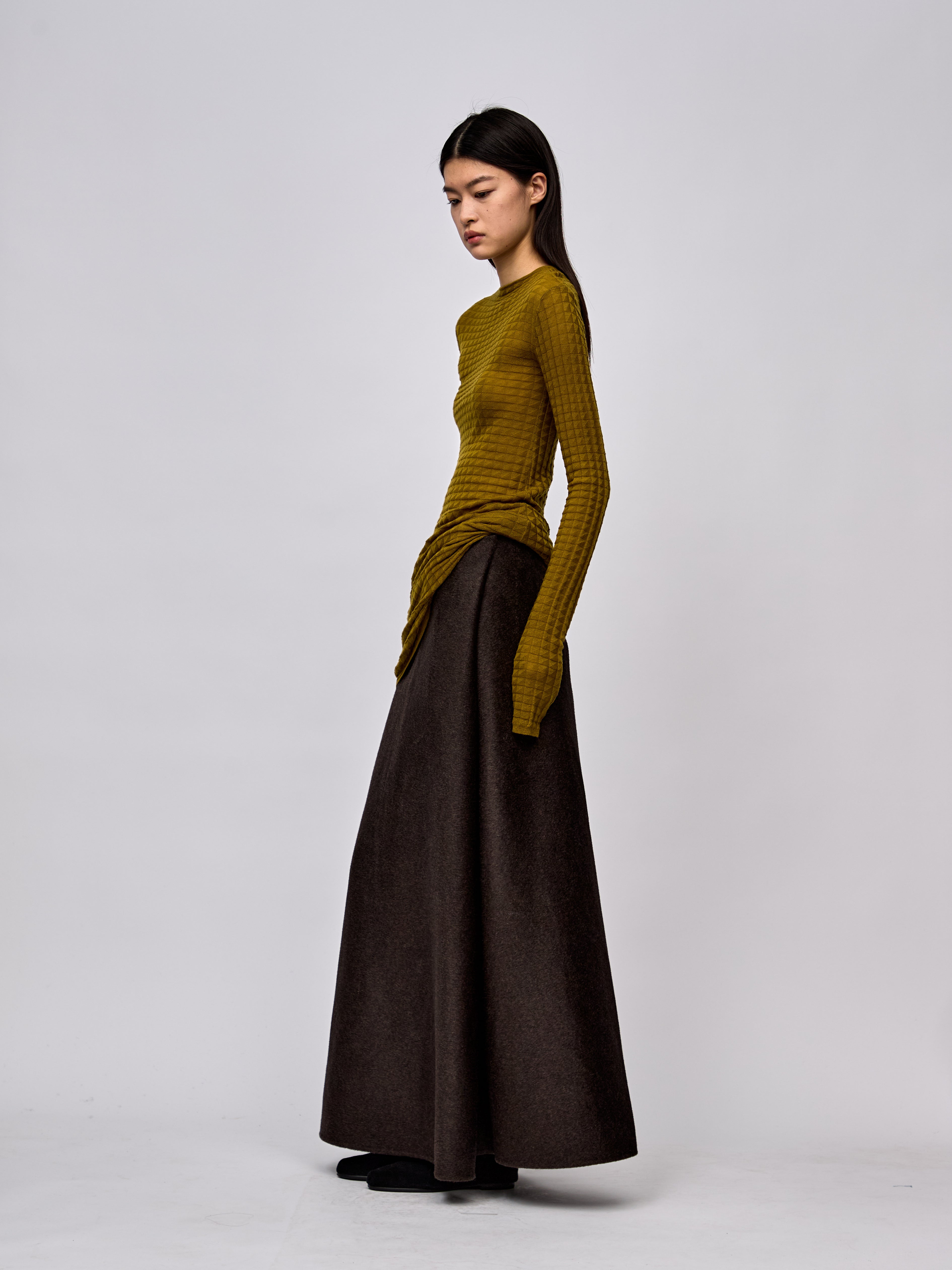 AW24 - OLIVE KNIT LIKOMA DRESS