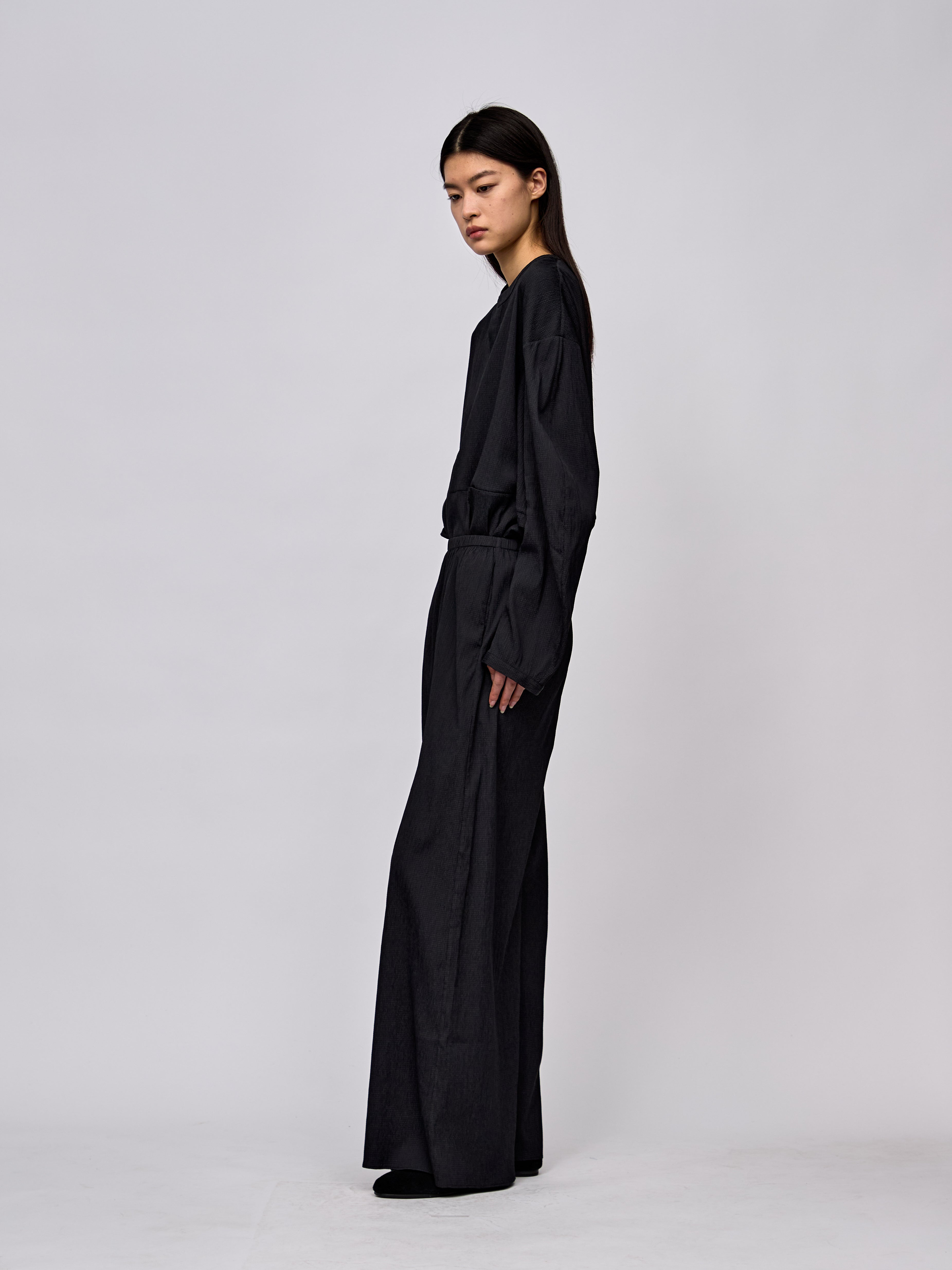 AW24 - BLACK LOUNGE TROUSERS