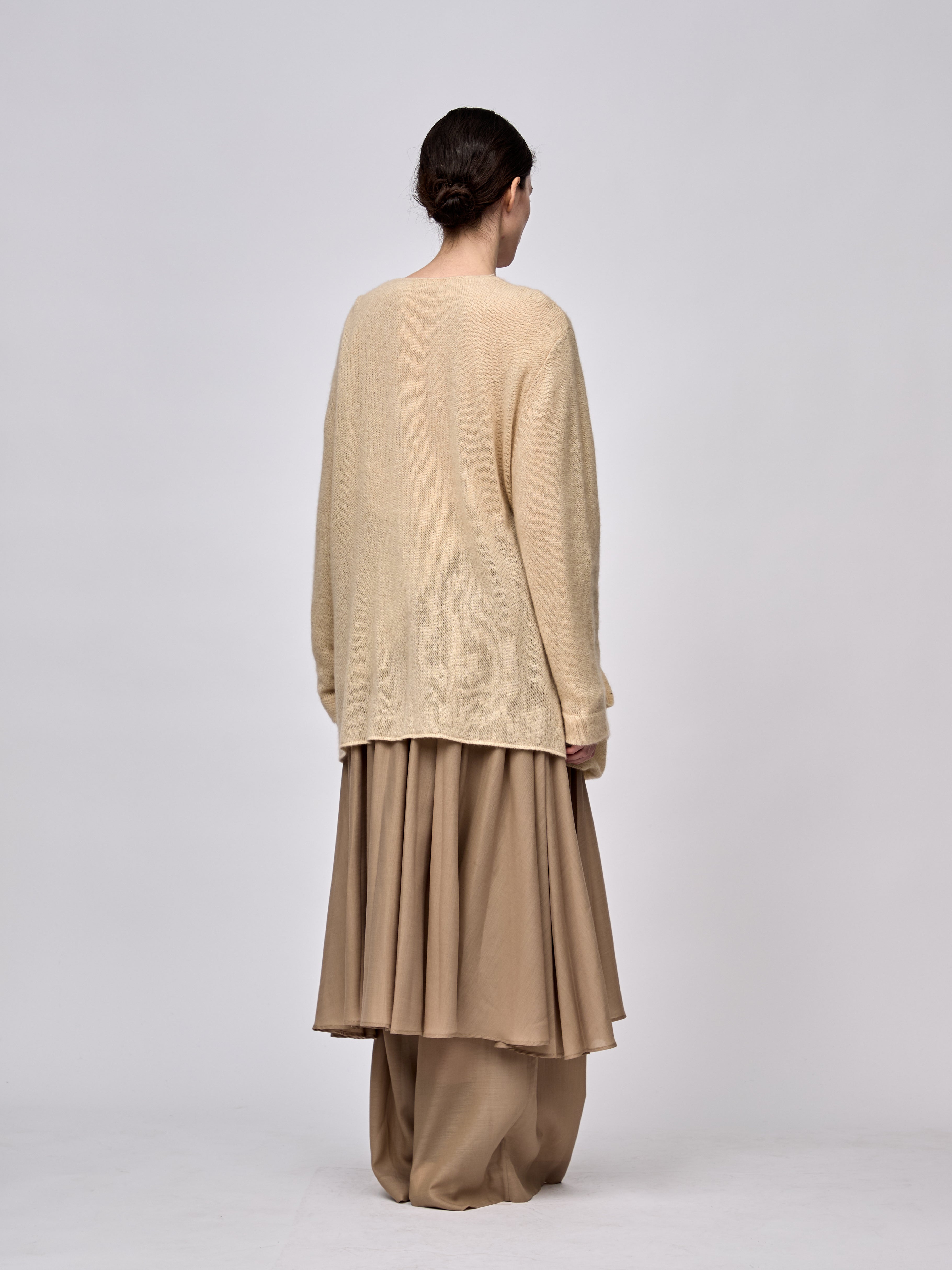 AW24 - BLEACHED SAND KNIT AVONIA JACKET