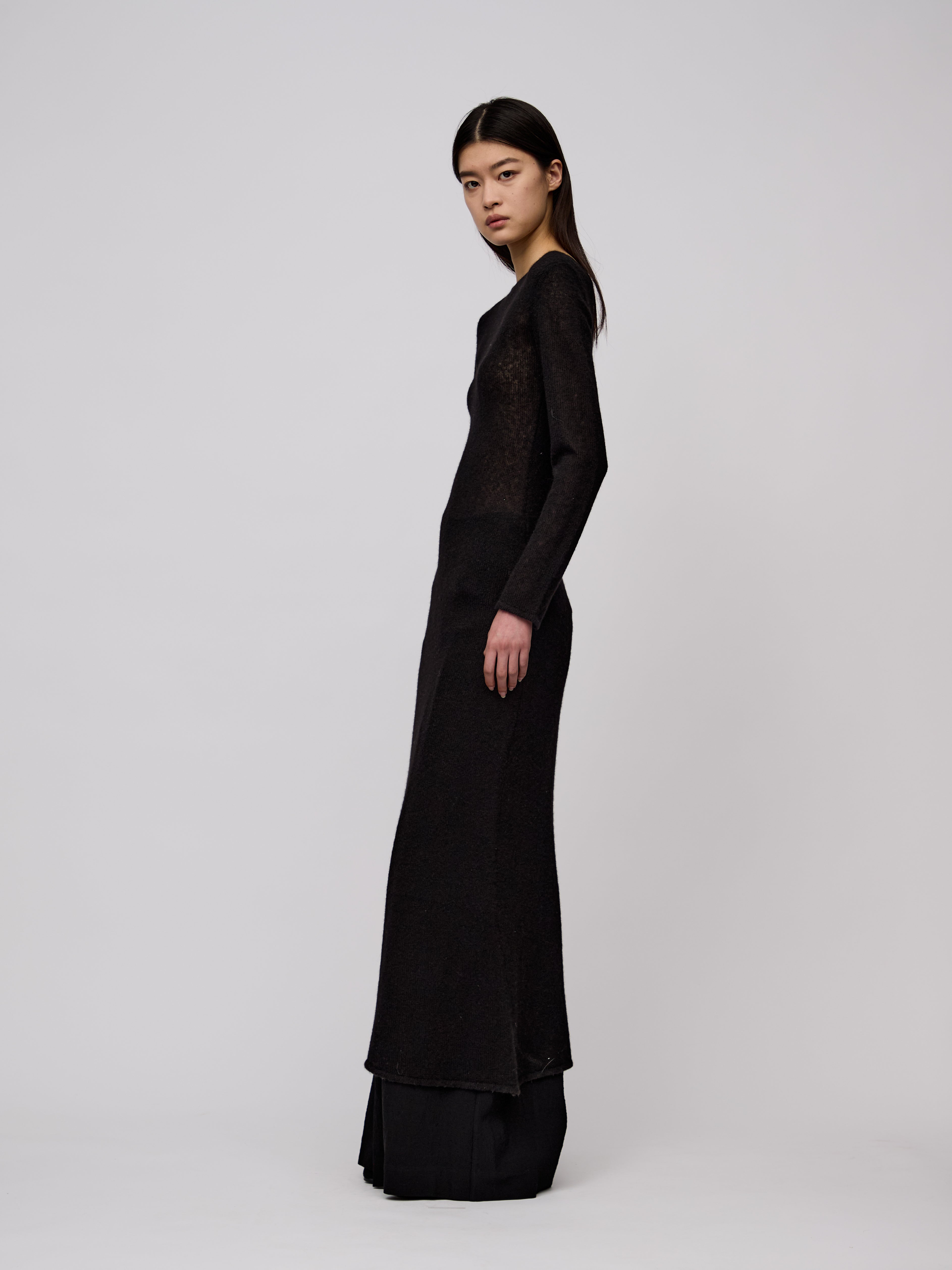 AW24 - BLACK KNIT MAJURO DRESS