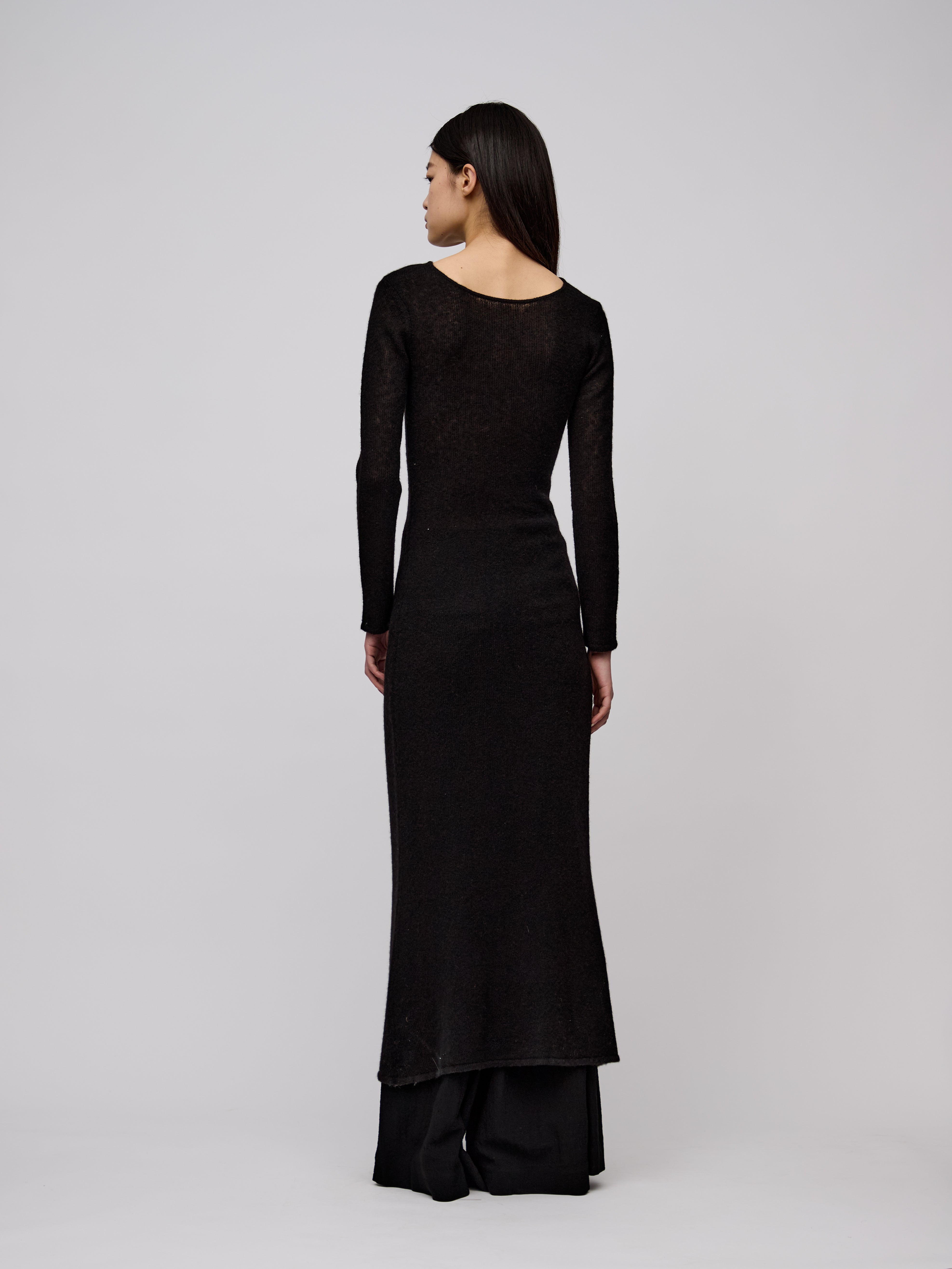 AW24 - BLACK KNIT MAJURO DRESS