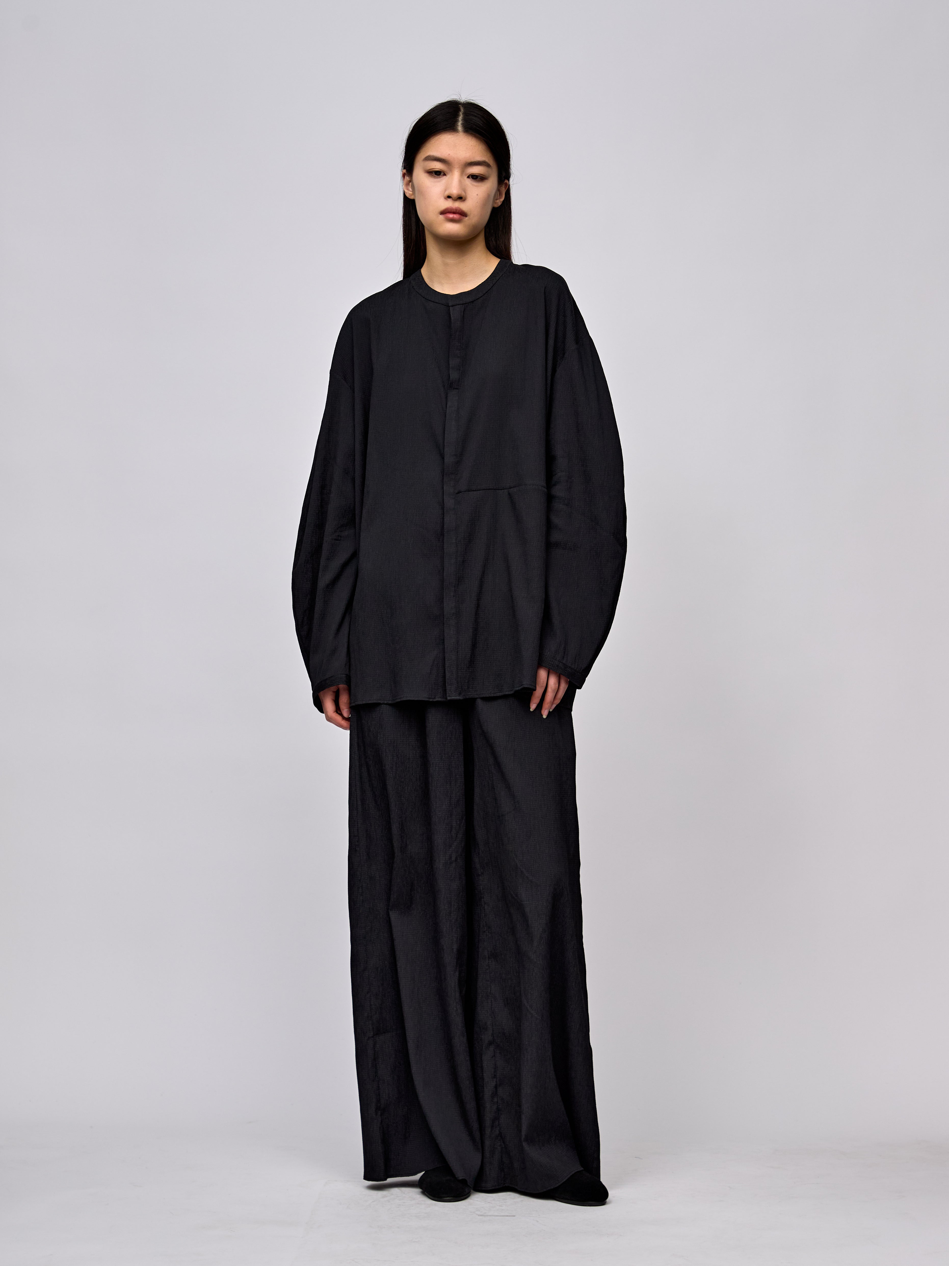 AW24 - BLACK WOLIN SHIRT