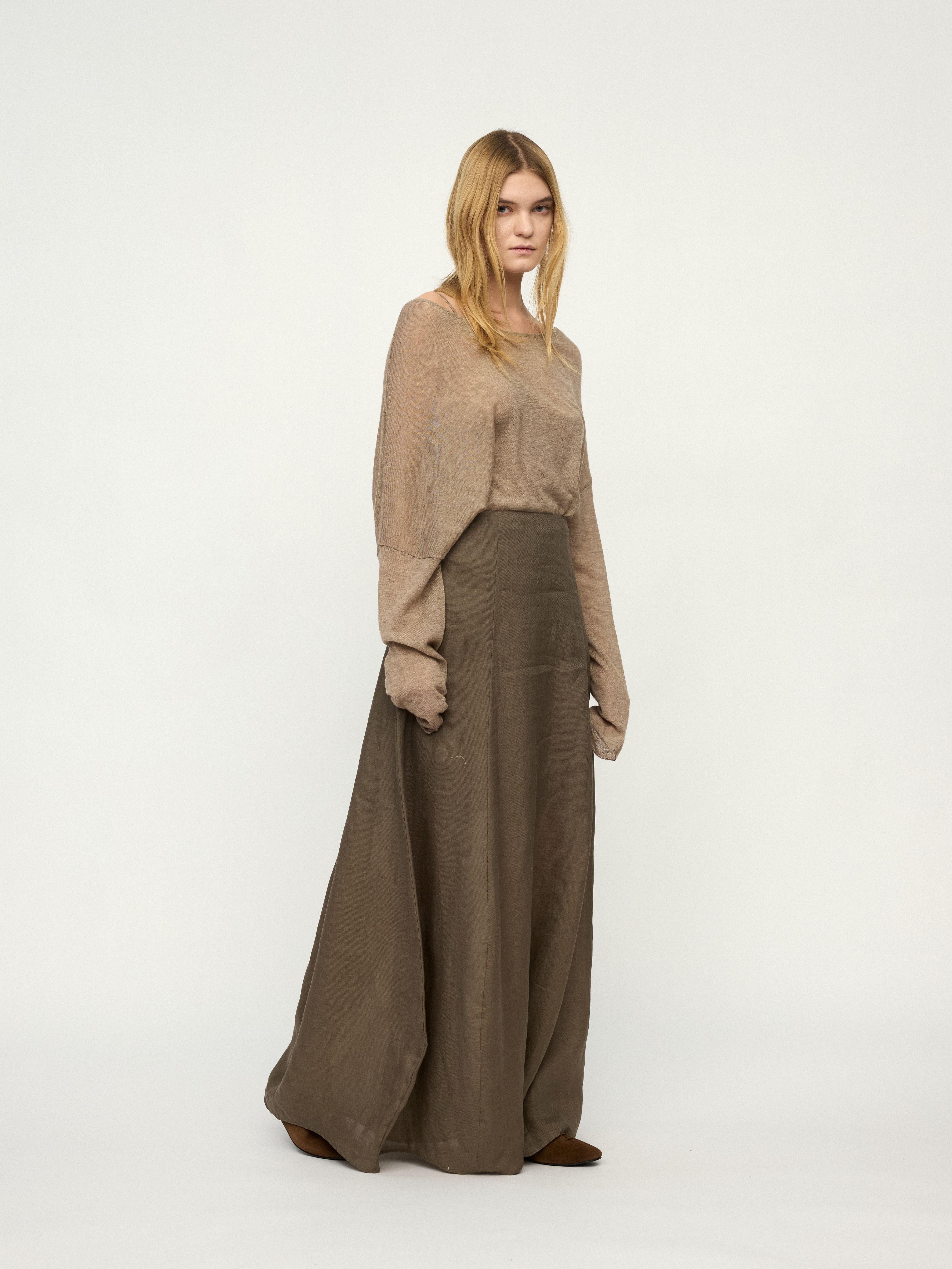 PREAW25 - WOOD COCOON SKIRT