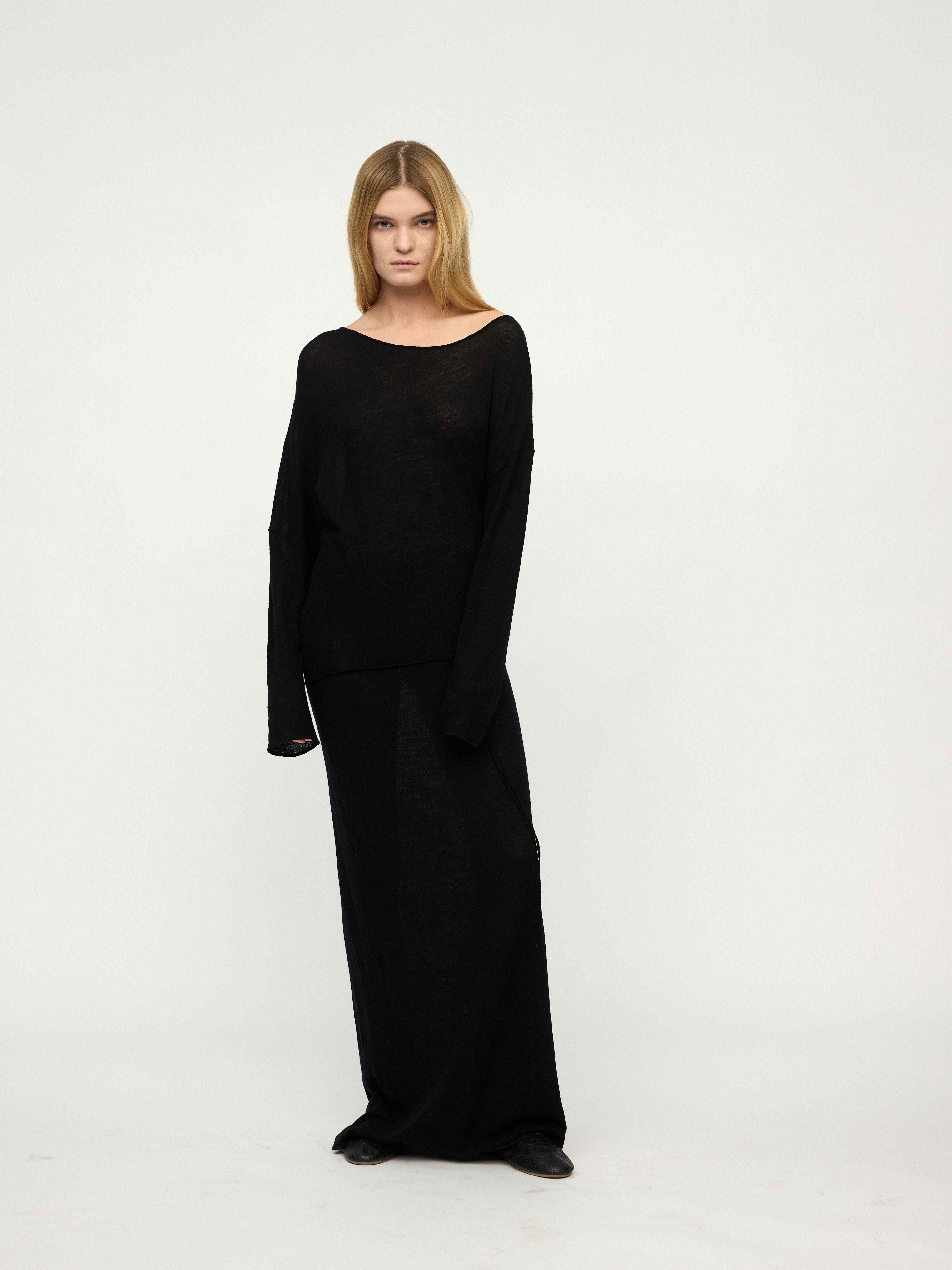 PREAW25 - JET BLACK COBIA DRESS