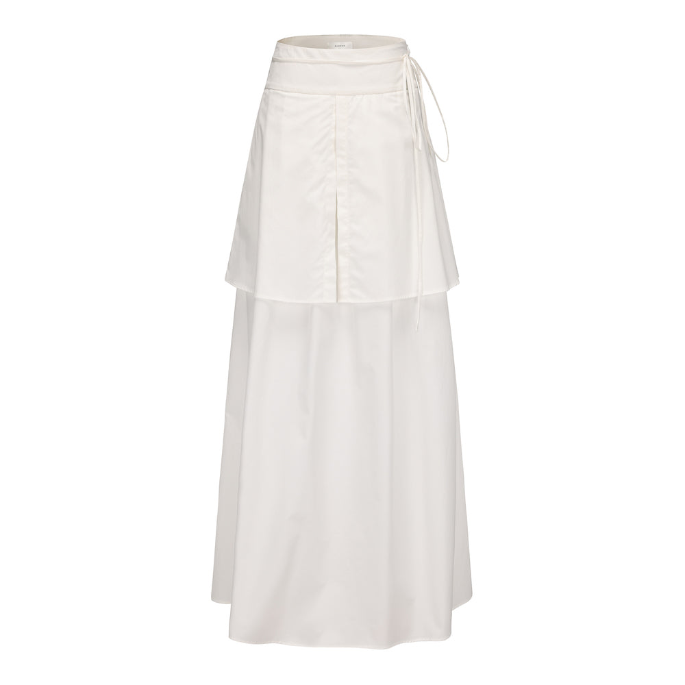 PRE SS25 - GLAZE WHITE SHIRT SKIRT