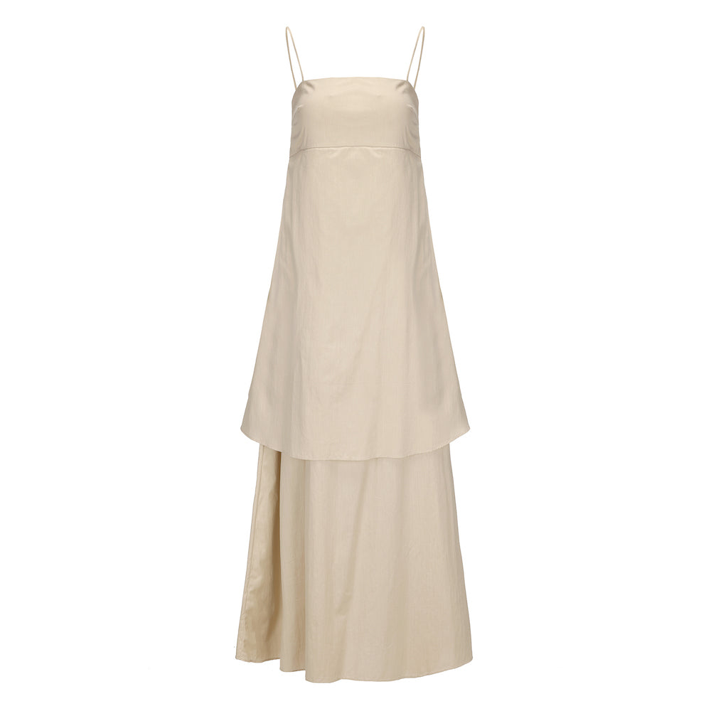 PRE SS25 - PALE CARAMAL CAYO DRESS