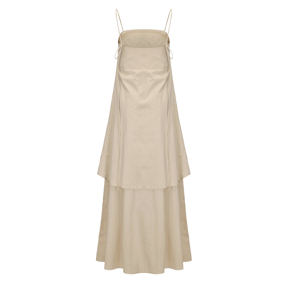 PRE SS25 - PALE CARAMAL CAYO DRESS