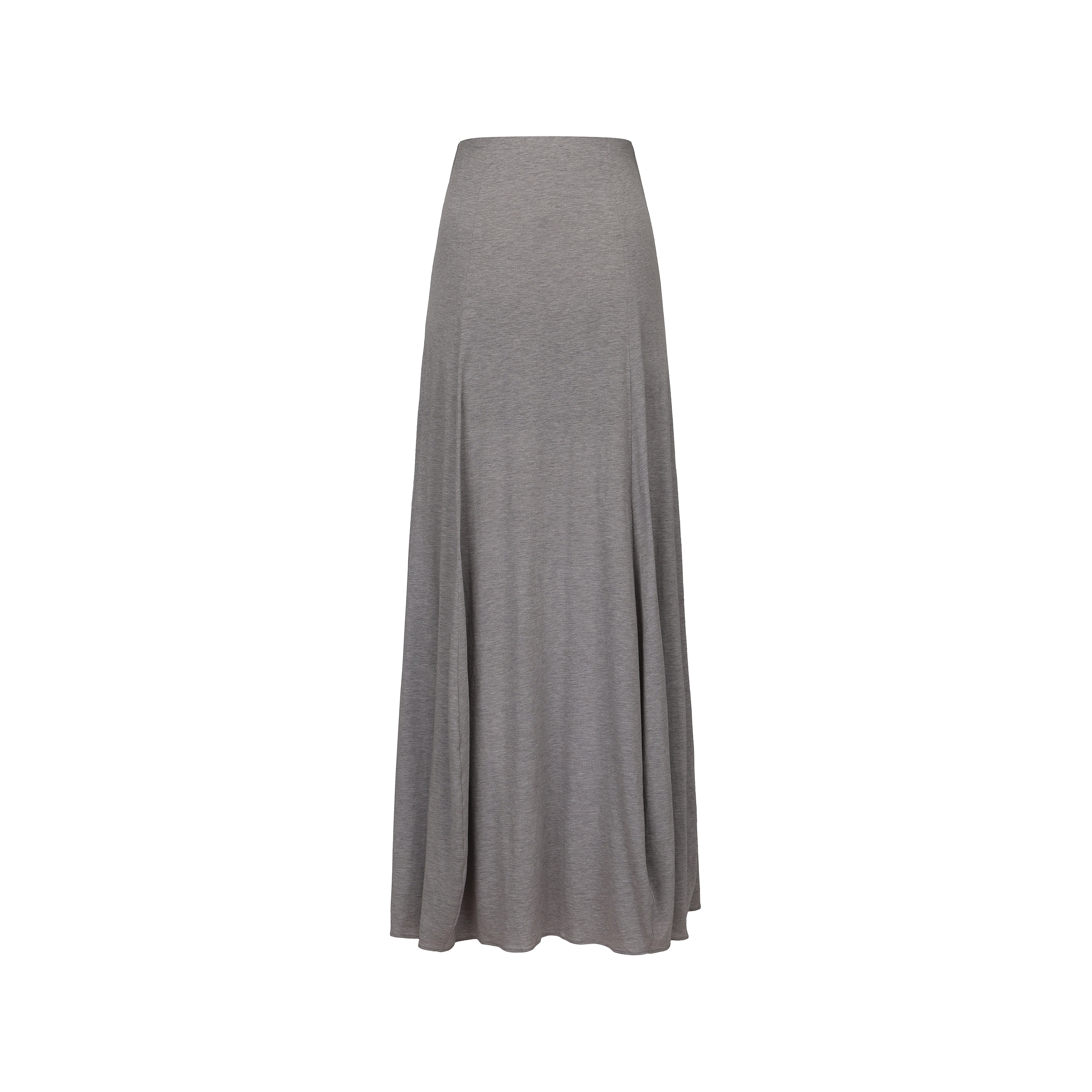 SS25 - MELANGE GRAY COCOON SKIRT