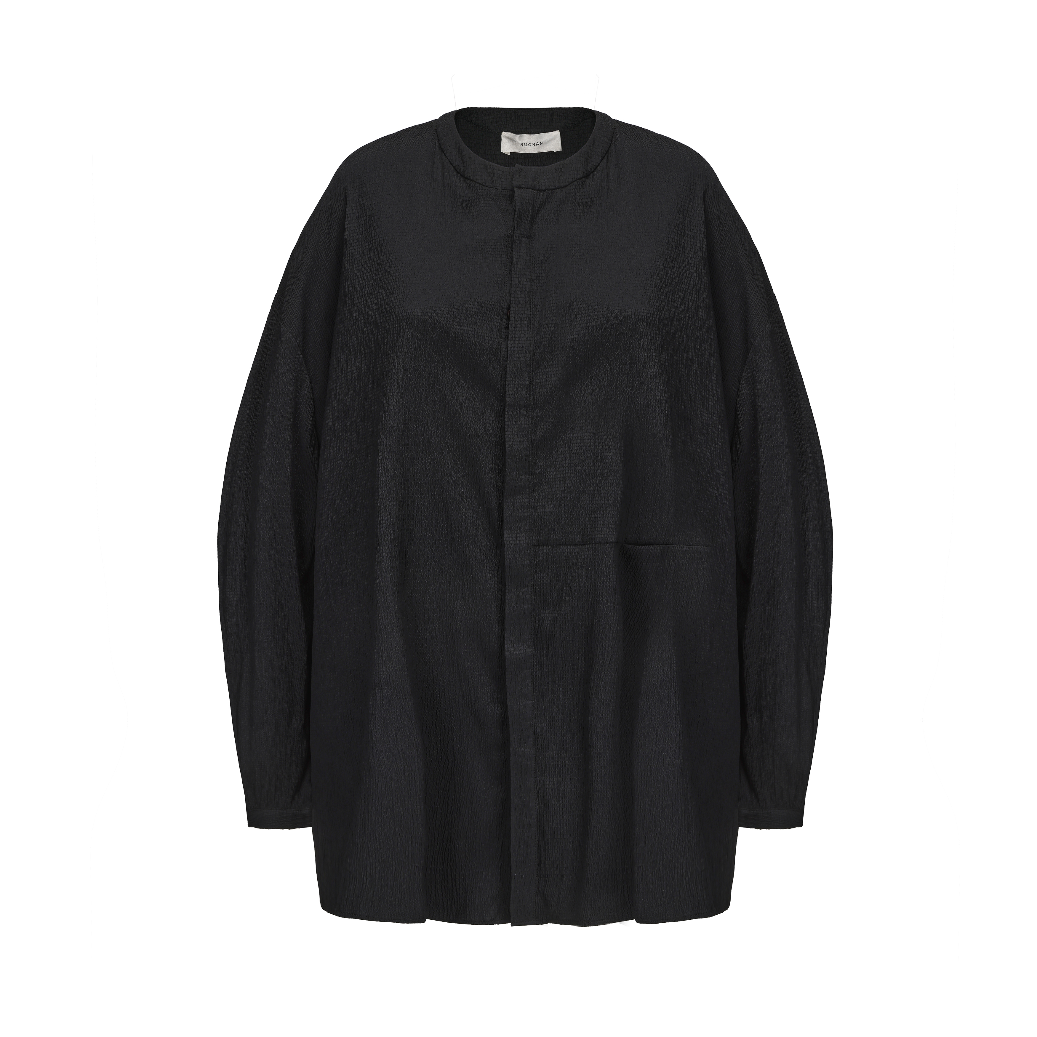 AW24 - BLACK WOLIN SHIRT