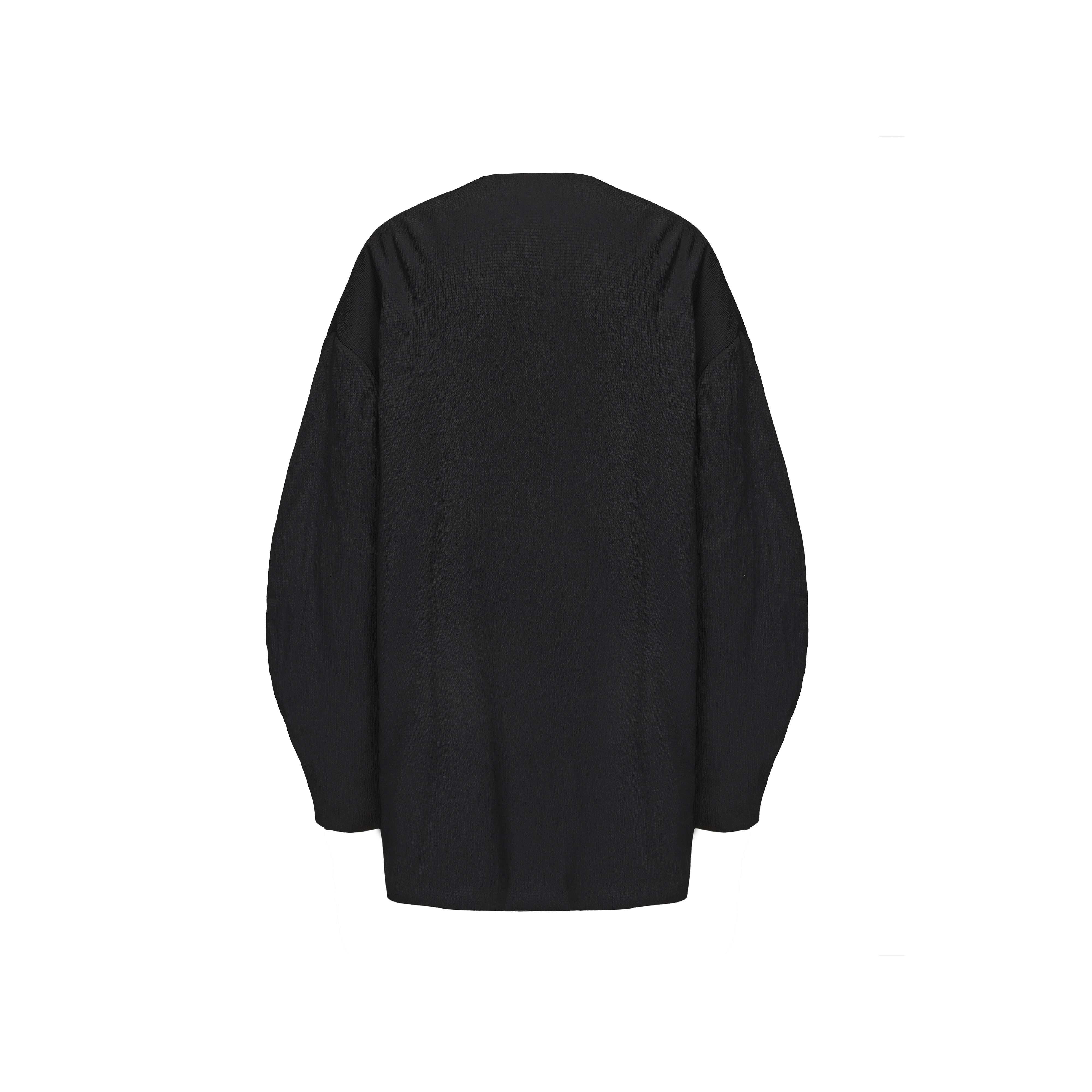 AW24 - BLACK WOLIN COAT