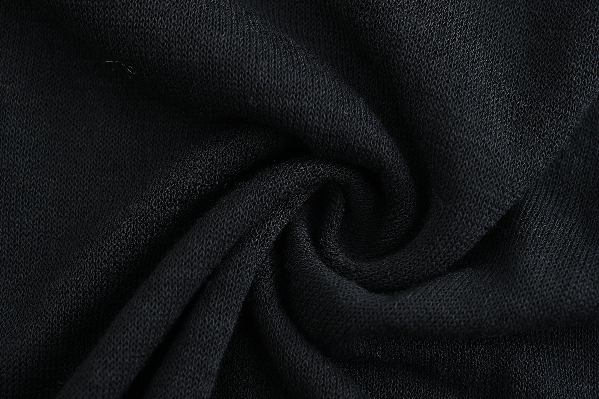 SS24 - BLACK KNIT SPAGHETTI DRESS