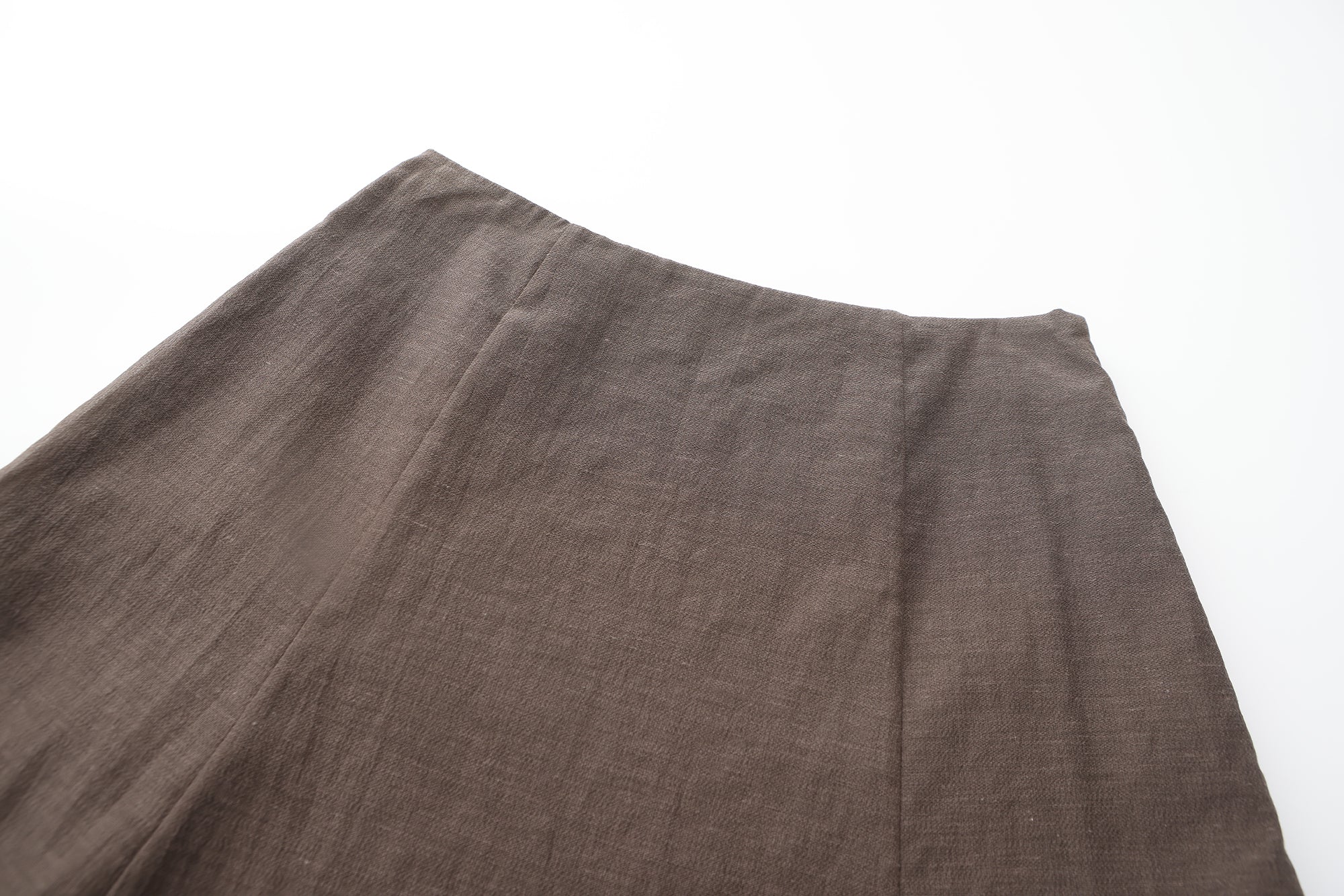 SS25 - SHEER BROWN COCOON SKIRT