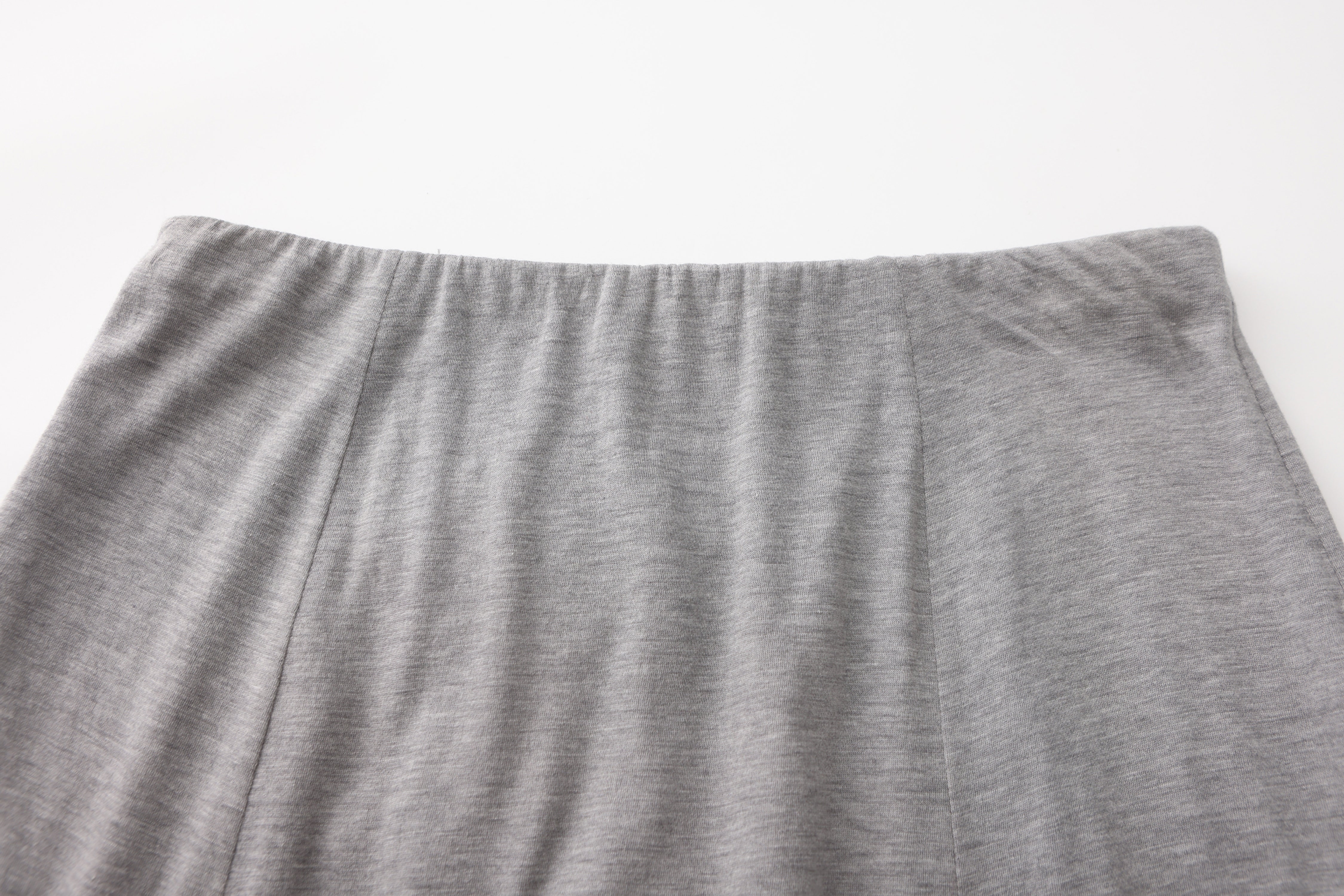 SS25 - MELANGE GRAY COCOON SKIRT