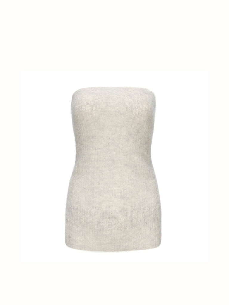 AW23 - LIGHT GREY KNITTED CORSET
