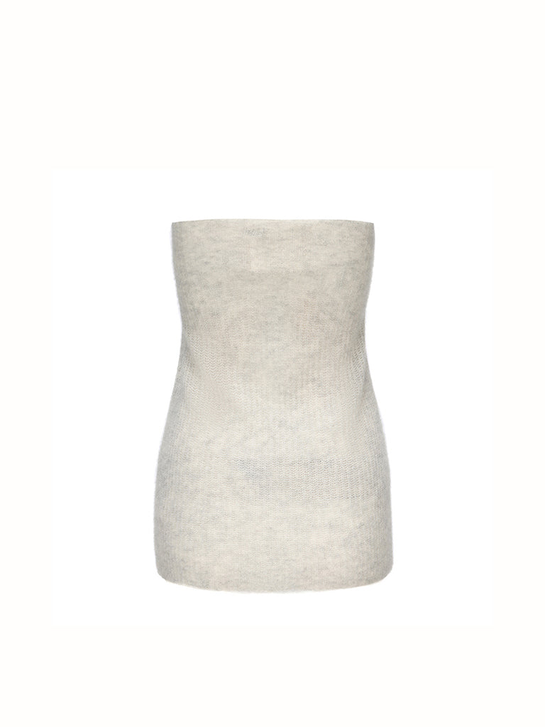AW23 - LIGHT GREY KNITTED CORSET