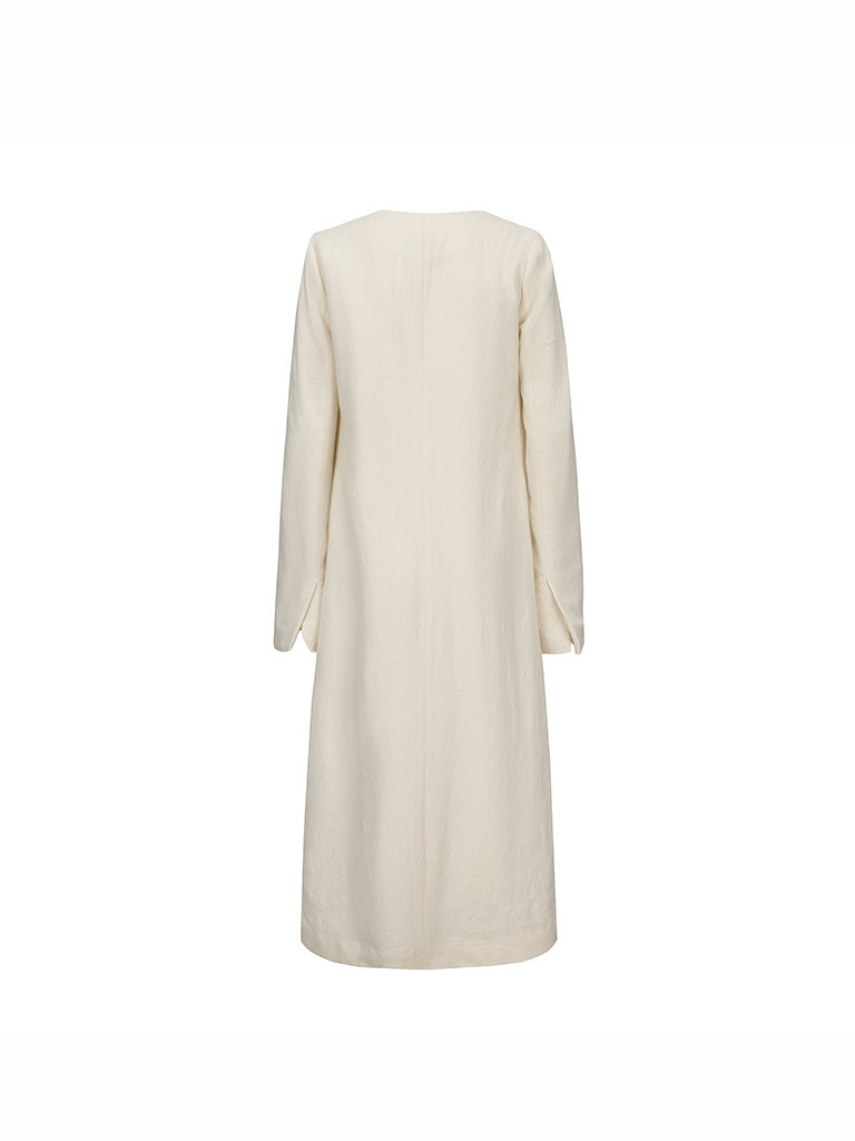 AW23 - White Avonia V Neck Dress