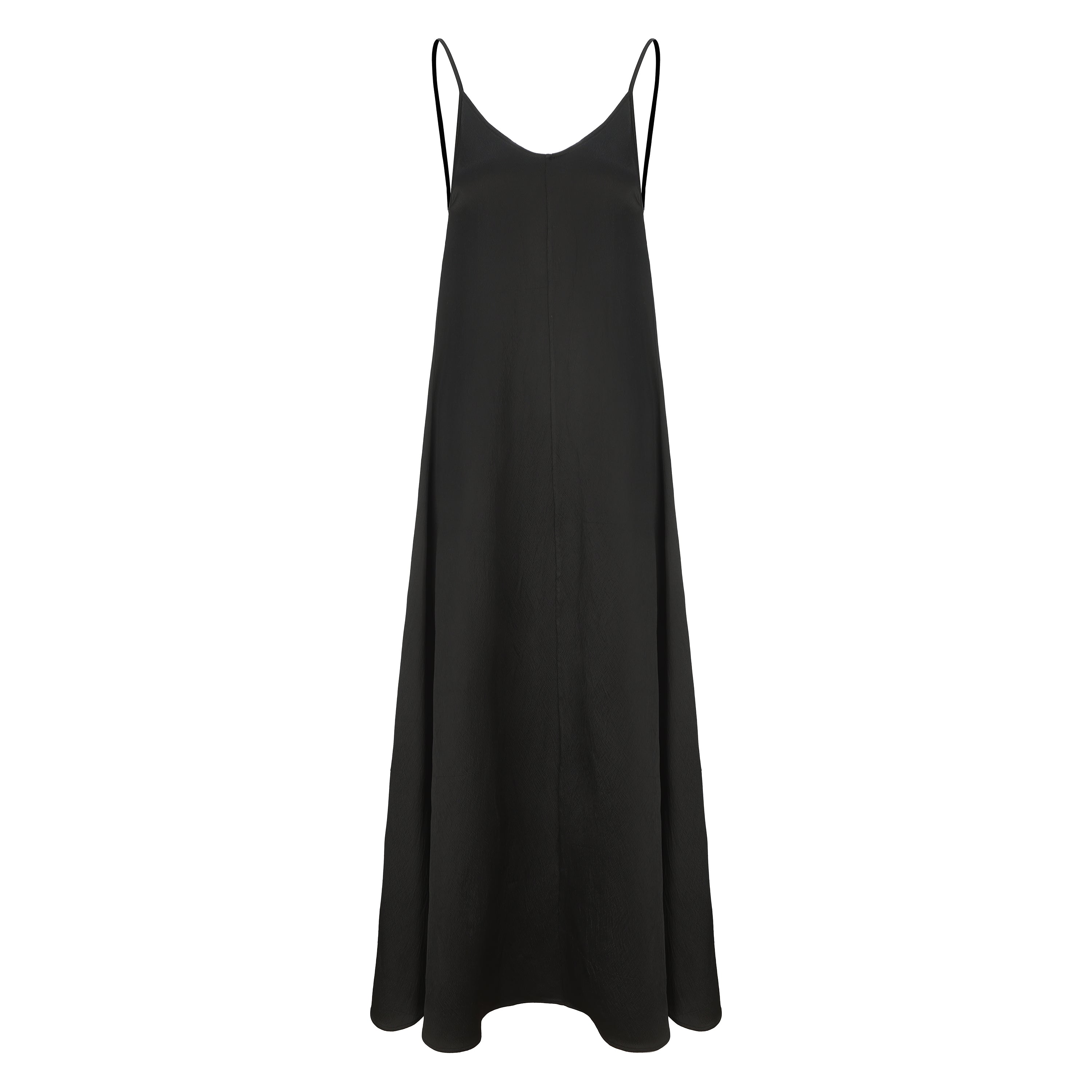 PREAW24 - BLACK EVIA SLIP DRESS