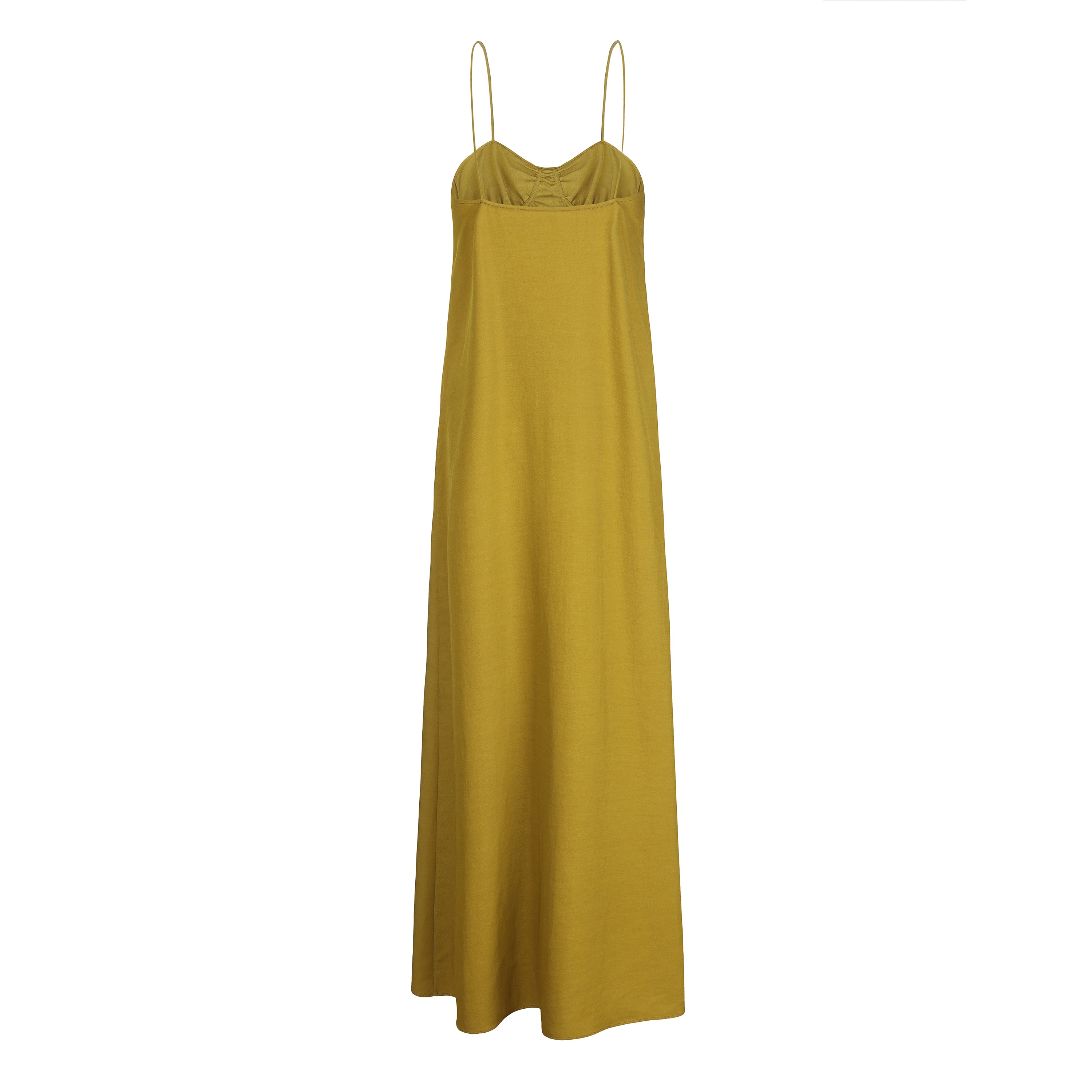 PREAW24 - MUSTARD SHELL DRESS