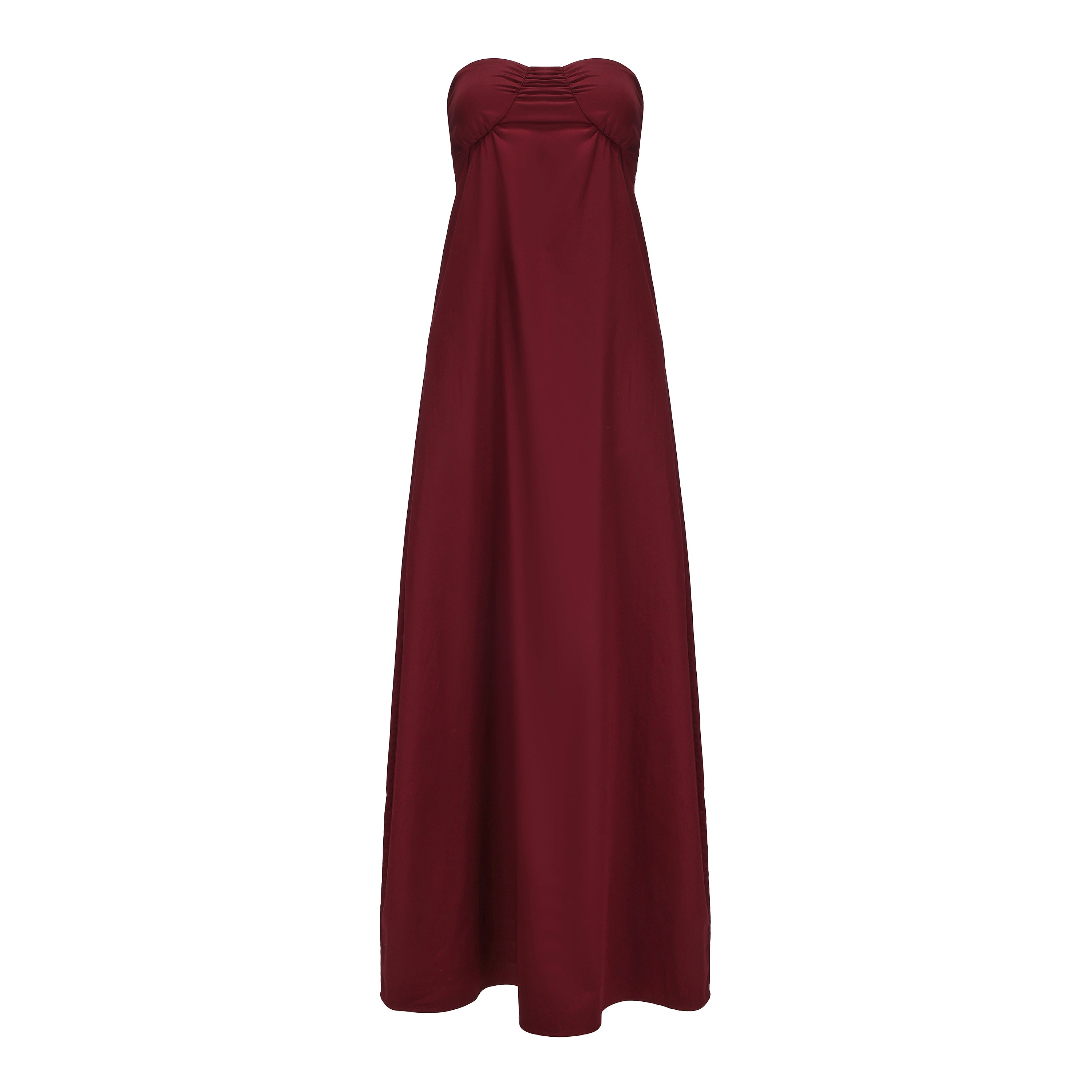 SS25 - SEQUOIA RED SHELL COCOON DRESS