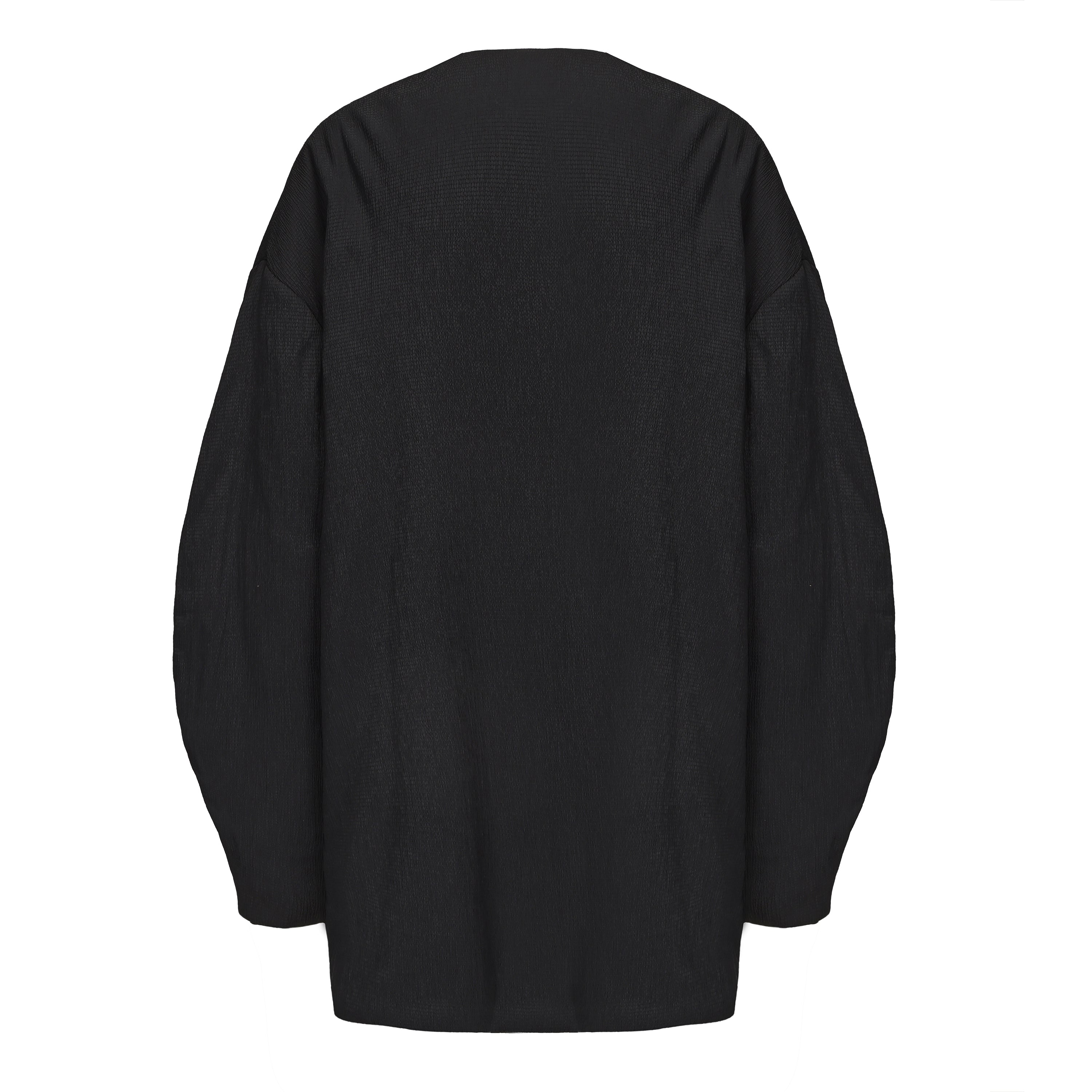 AW24 - BLACK WOLIN COAT