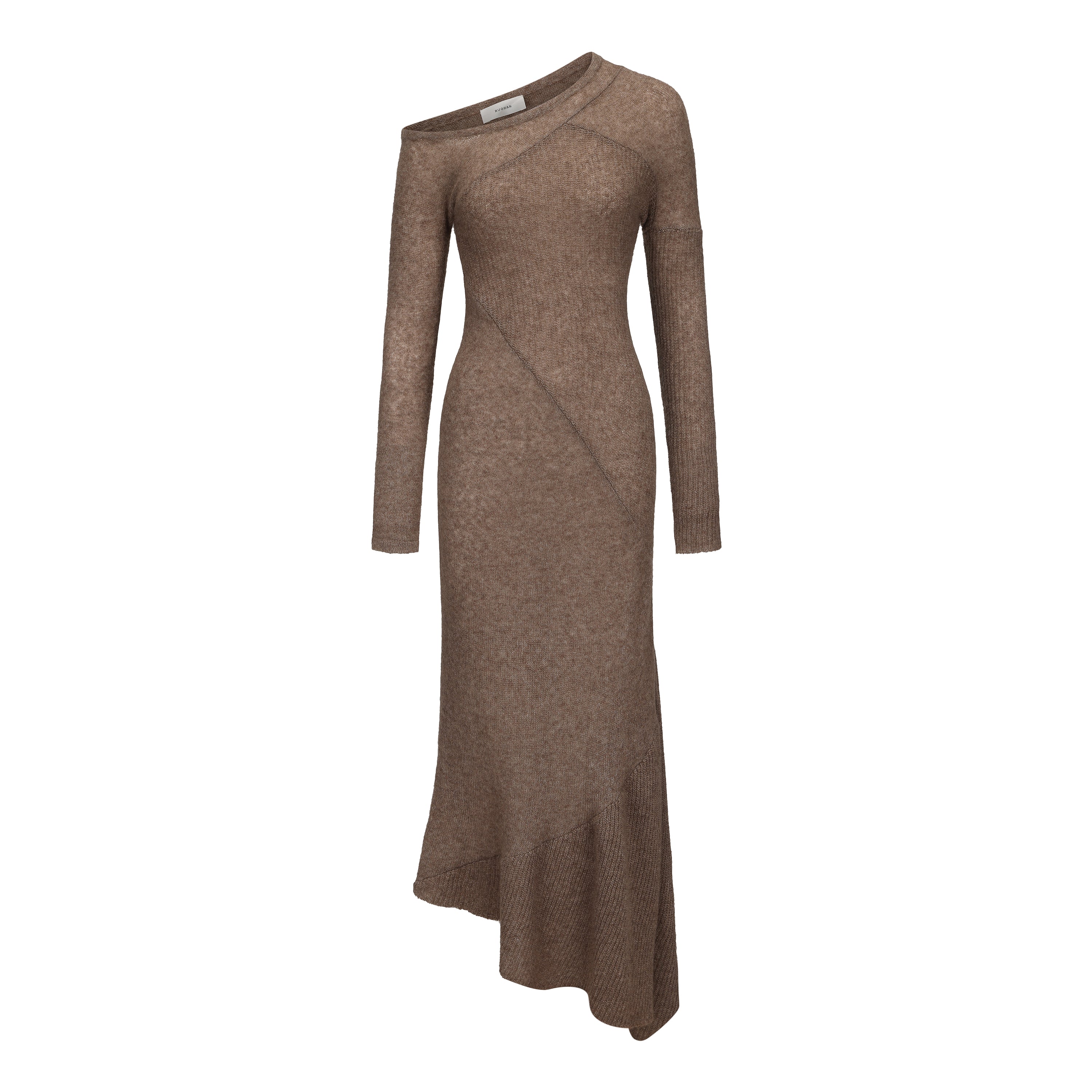 AW24 - BROWN COLLAGE DRESS