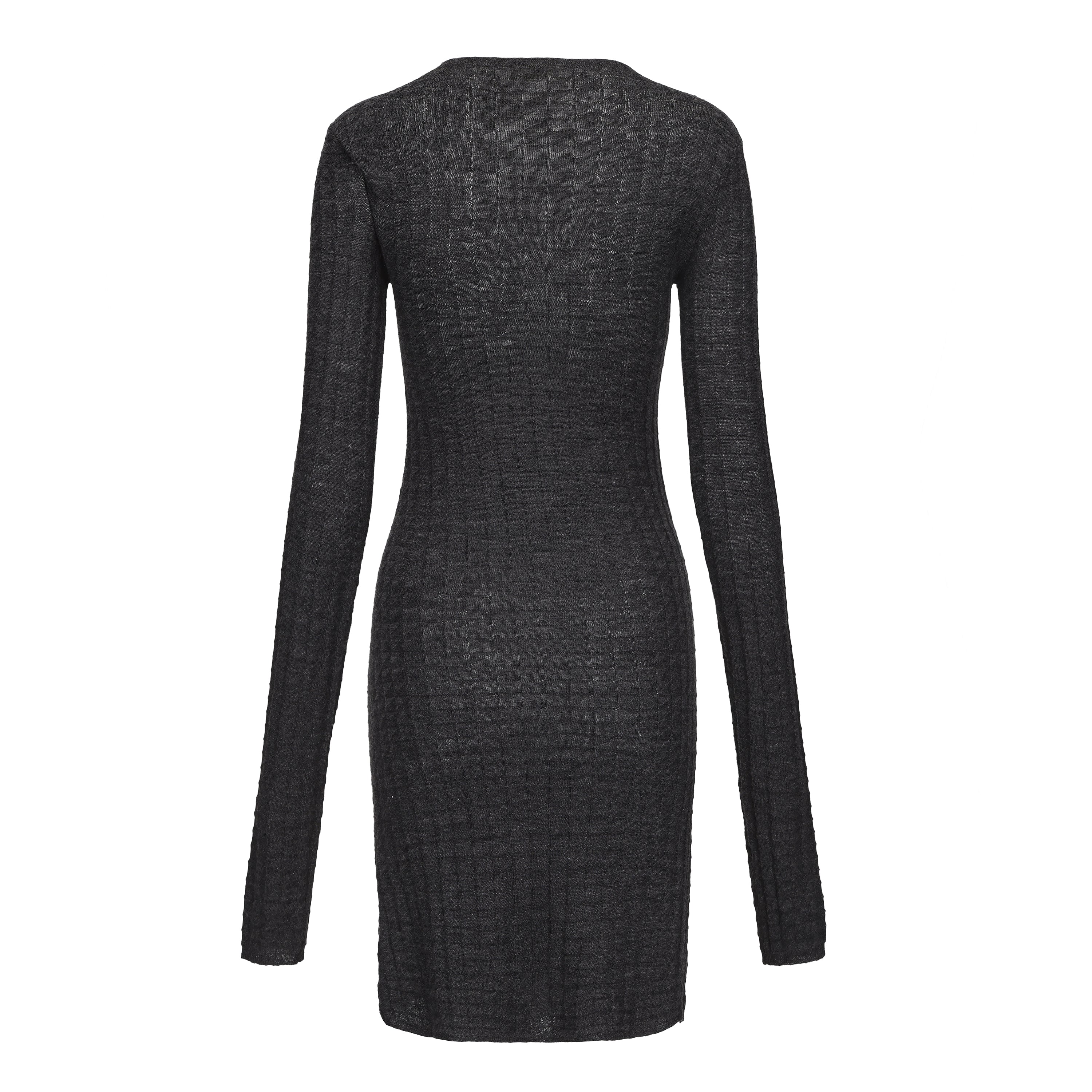 AW24 - CHARCOAL KNIT LIKOMA DRESS