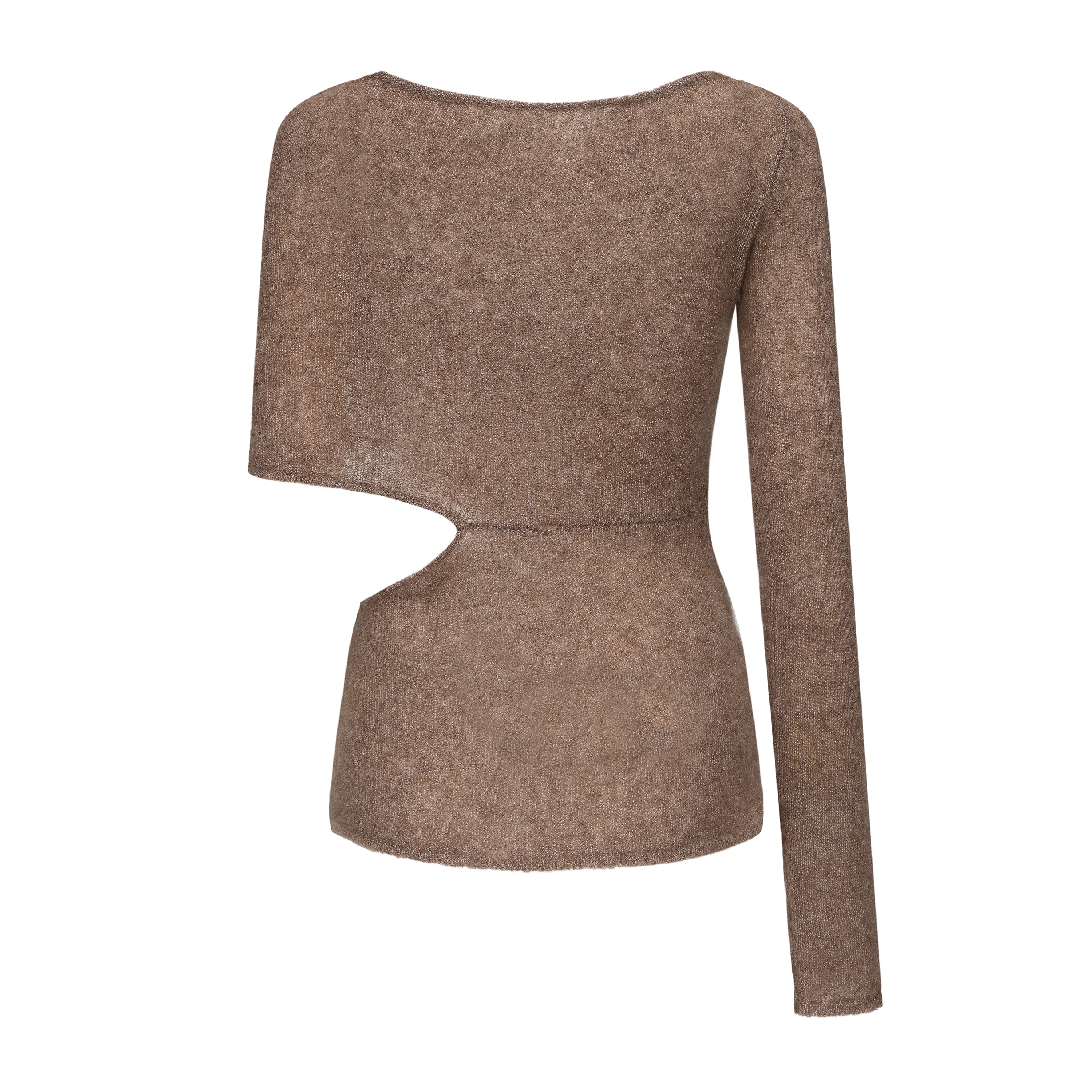 AW24 - BROWN KNIT FLINT TOP