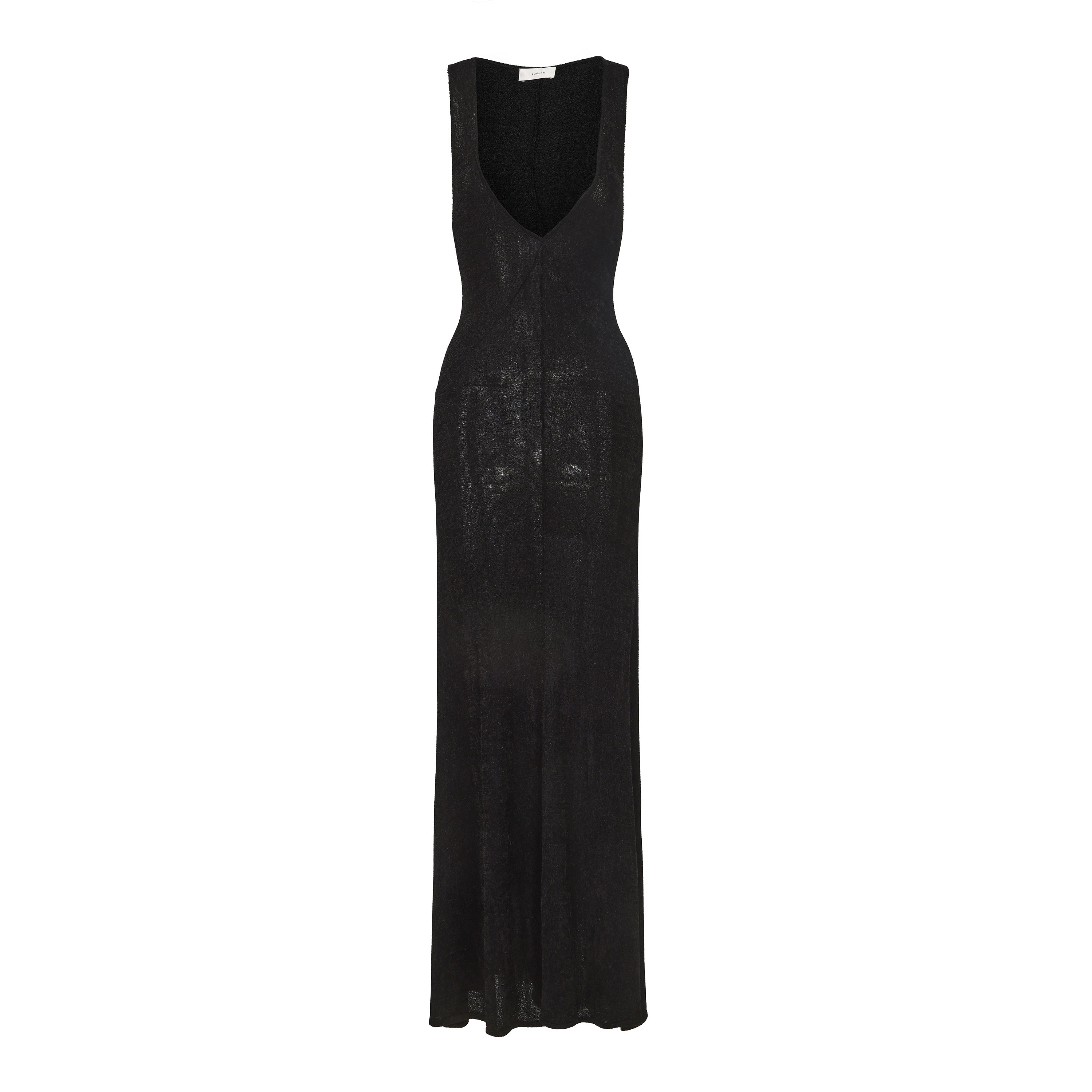 AW24 - JET BLACK KNIT LABUAN DRESS