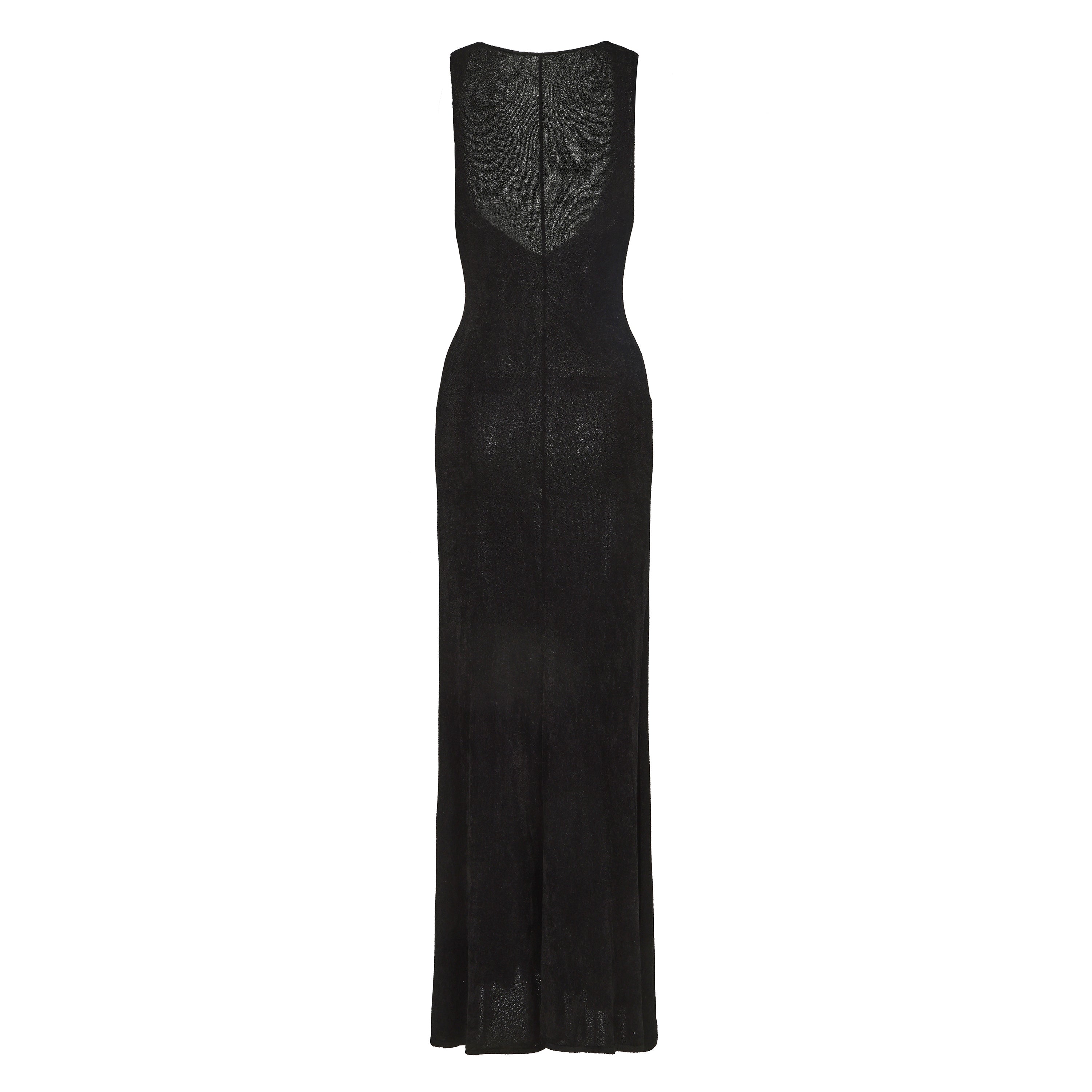 AW24 - JET BLACK KNIT LABUAN DRESS