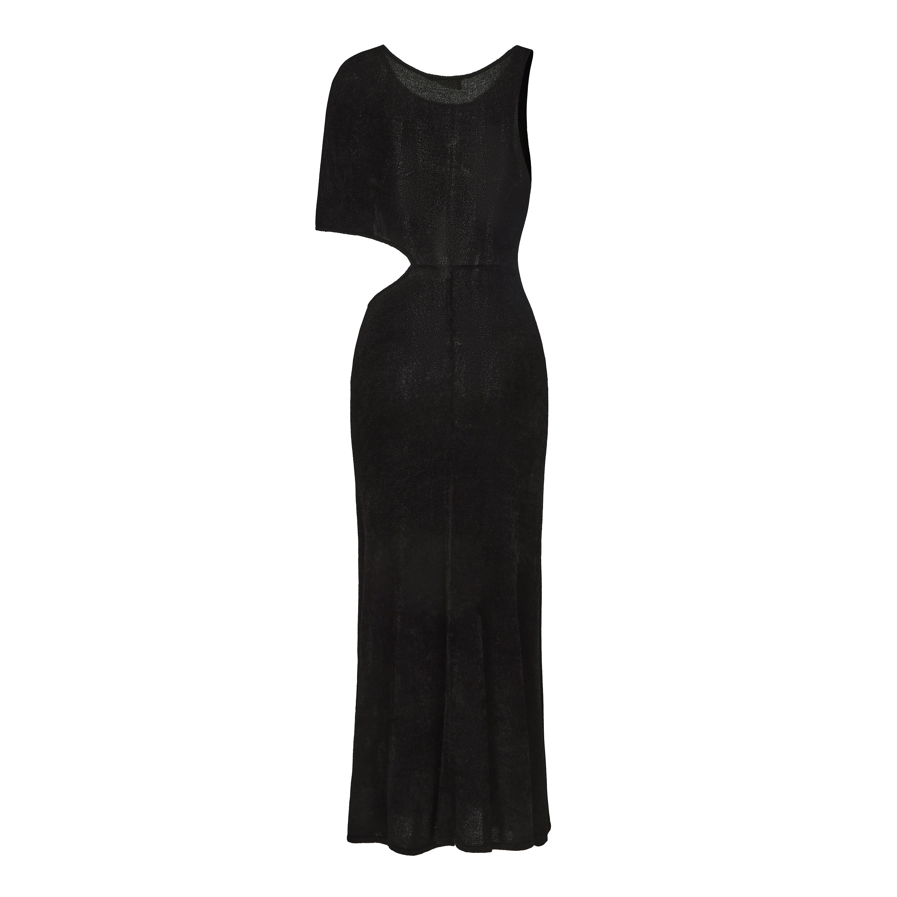 AW24 - JET BLACK KNIT TABOGA DRESS