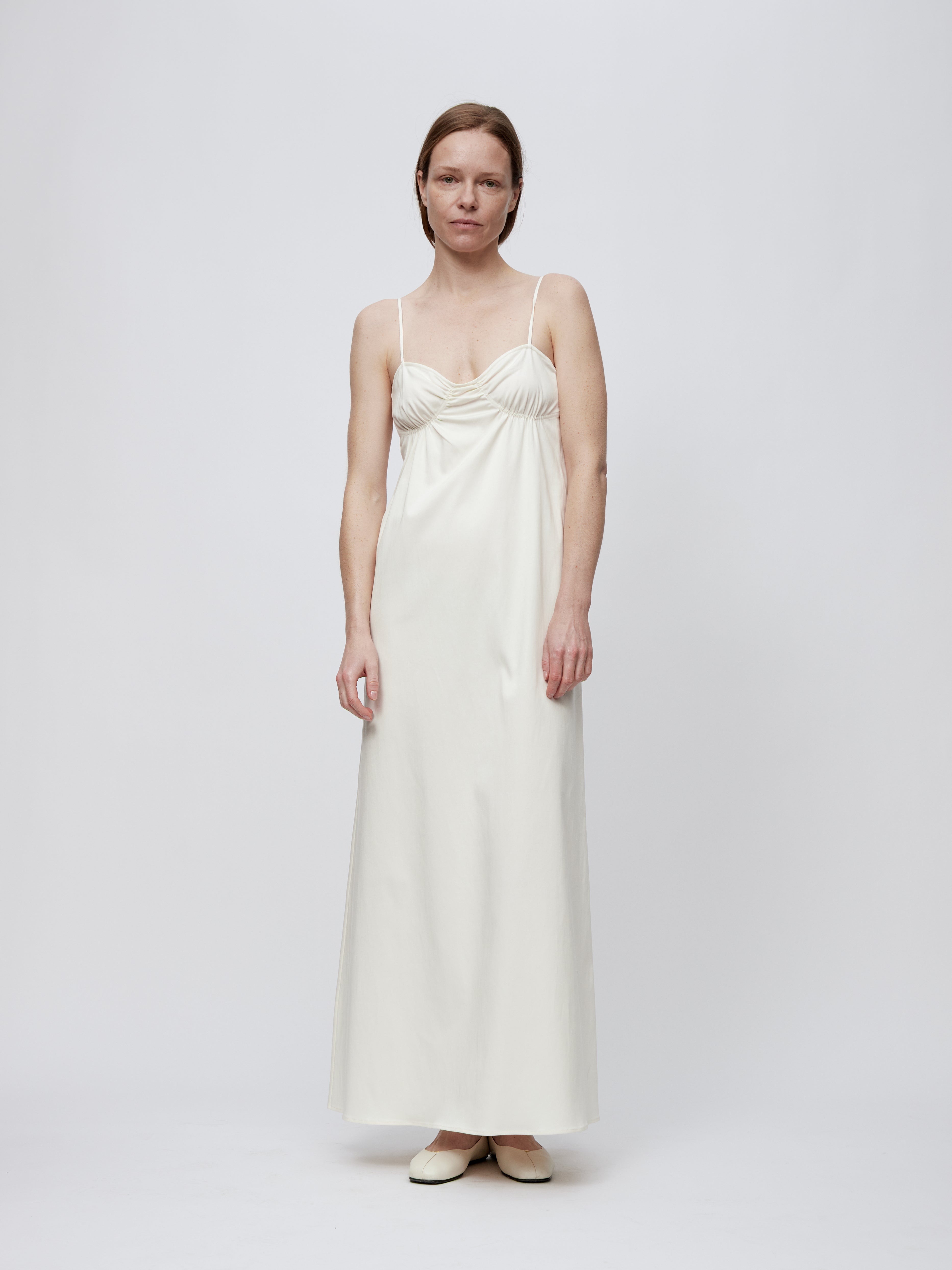 PREAW24 - CERAMIC WHITE SHELL DRESS