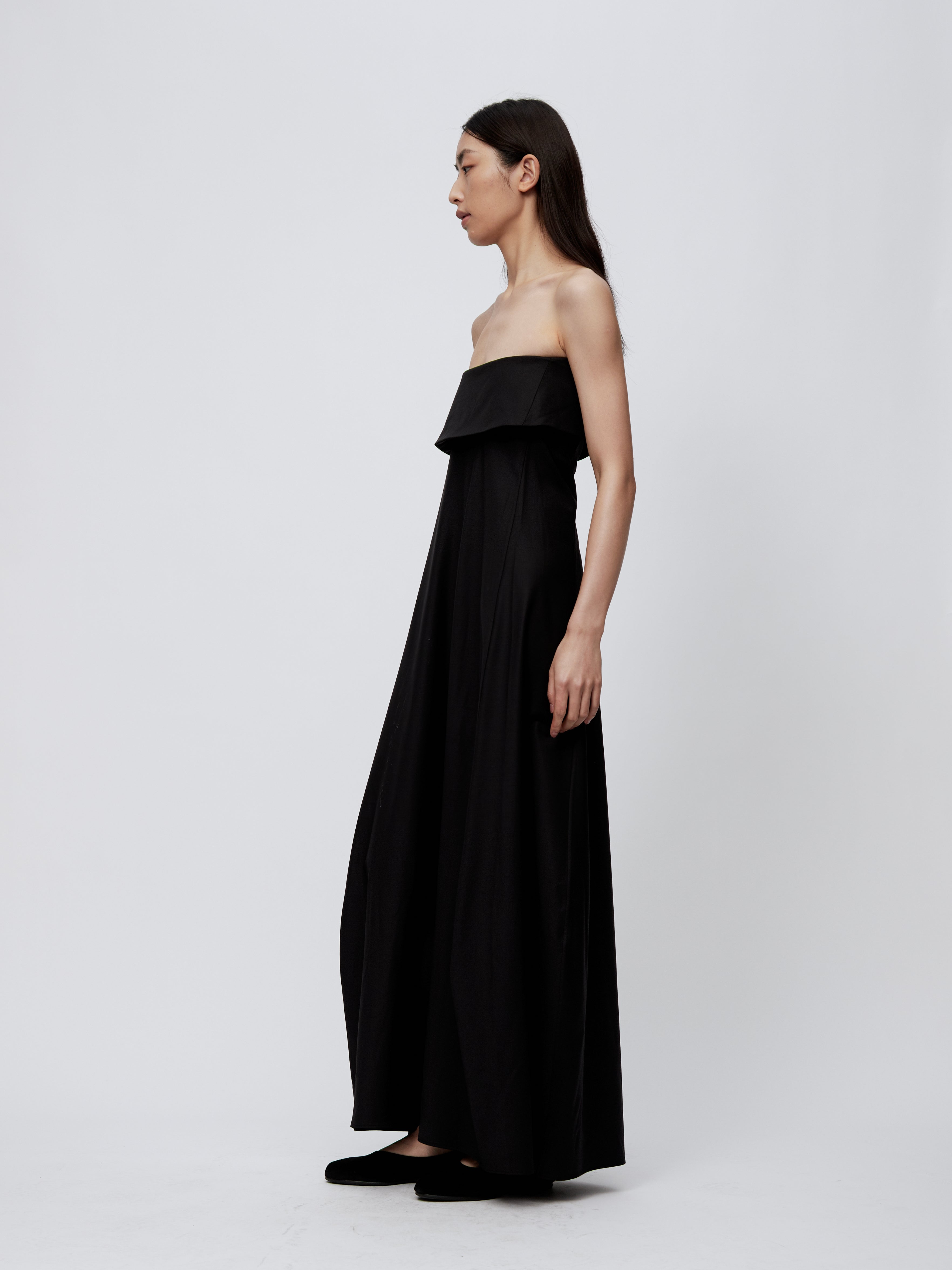 PREAW24 - JET BLACK HALKI DRESS