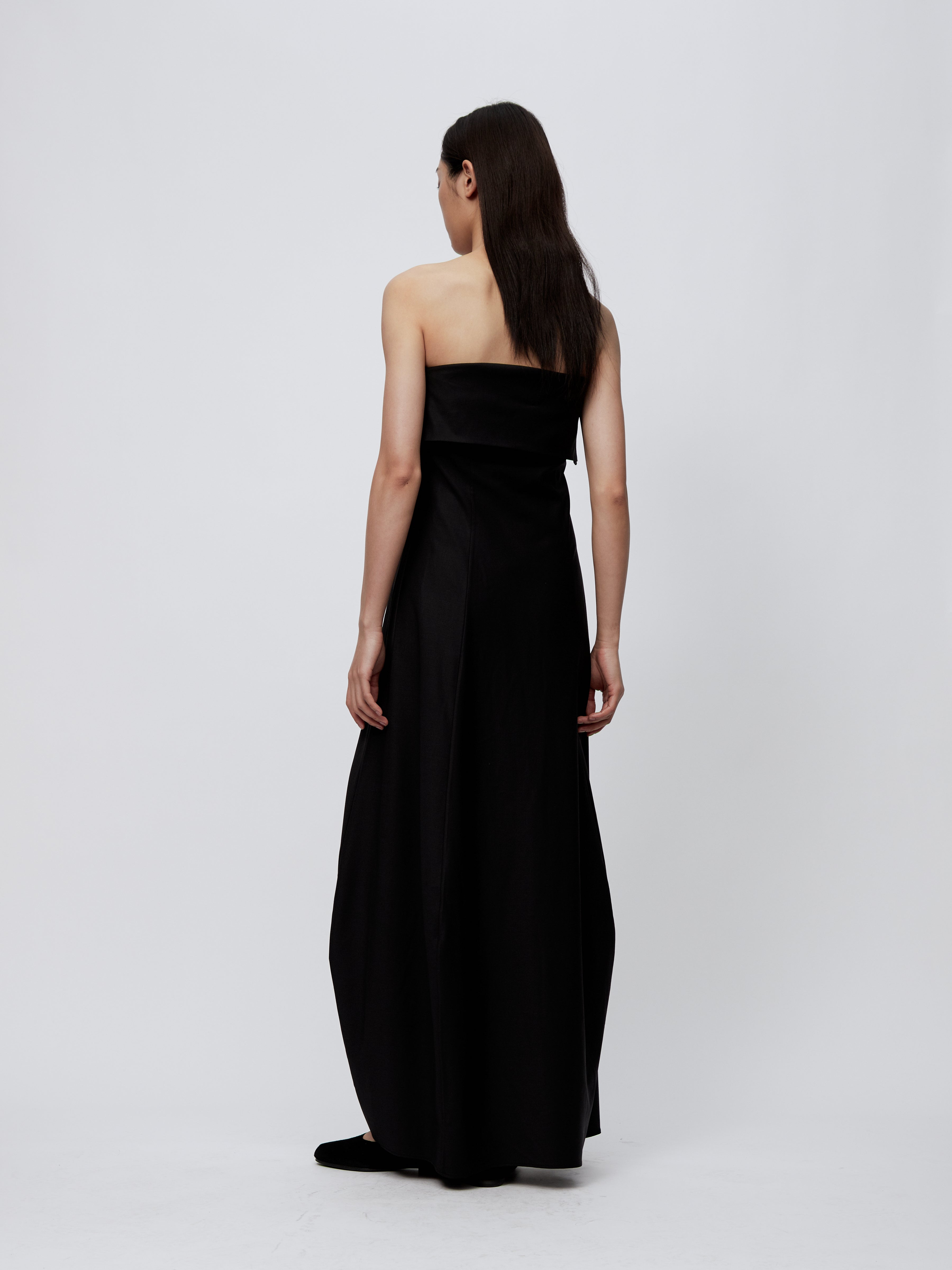 PREAW24 - JET BLACK HALKI DRESS