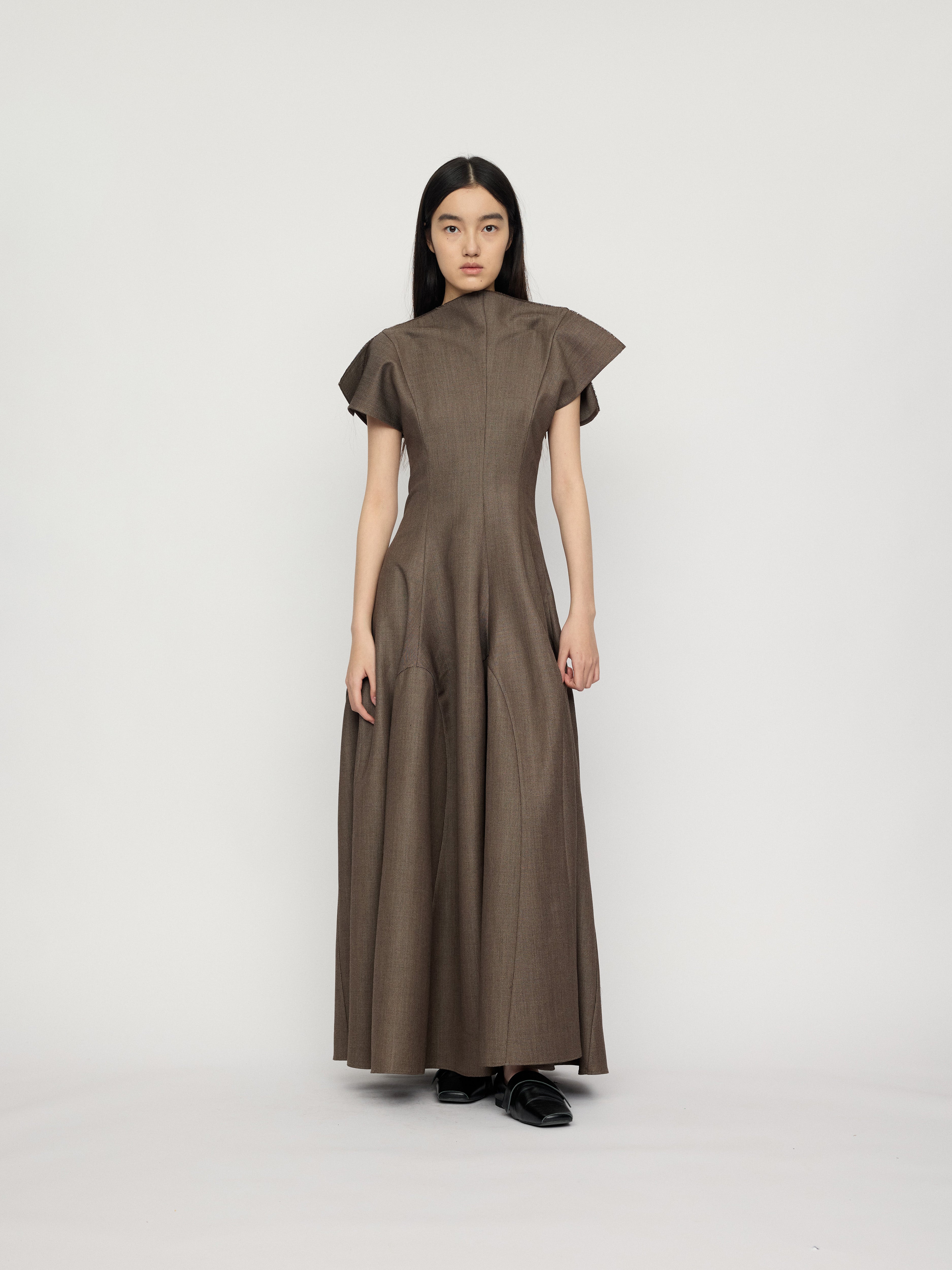 PREAW26 - ASH LIMESTONE ELARA DRESS