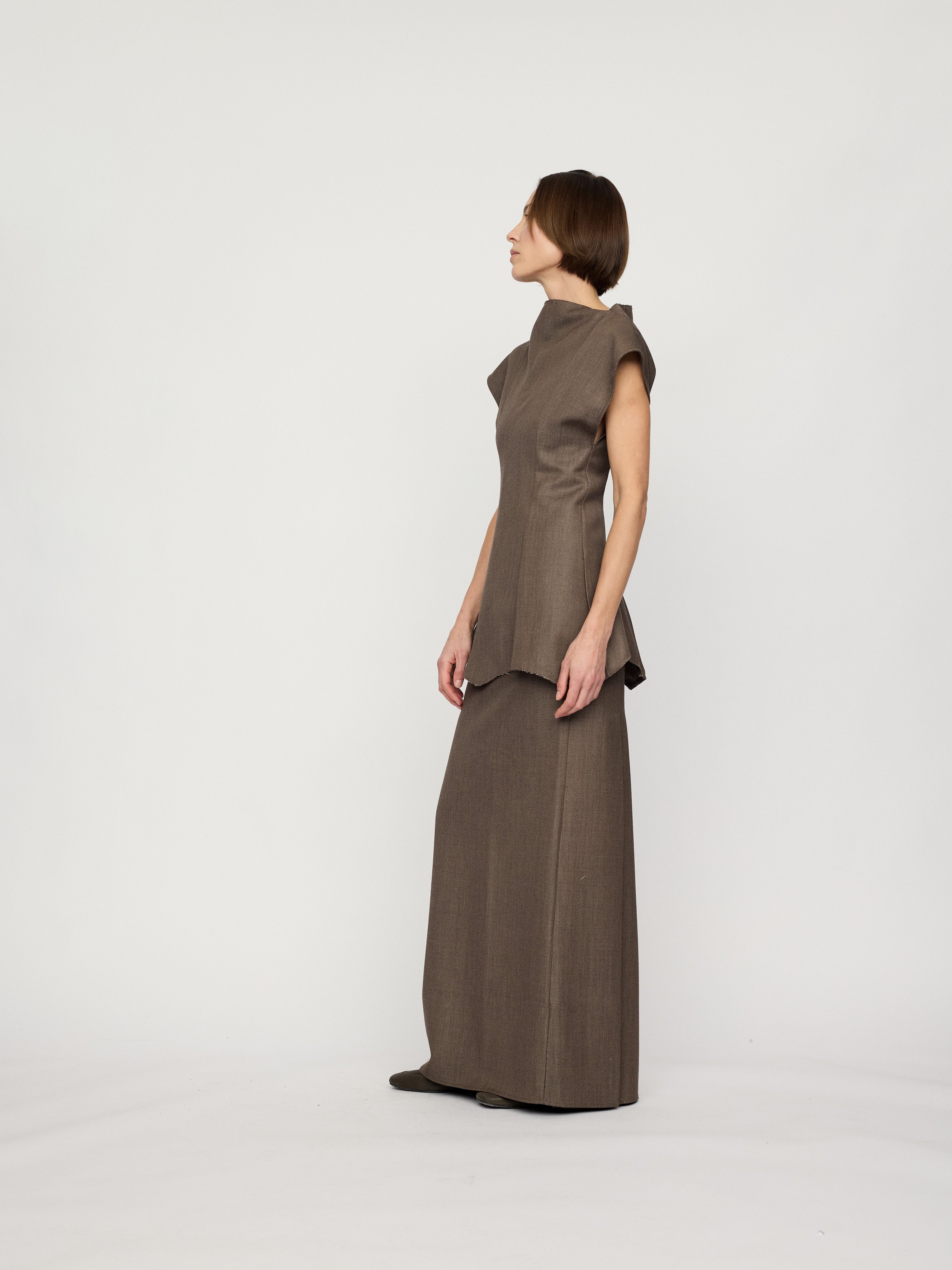PREAW26 - ASH LIMESTONE NOSS SKIRT