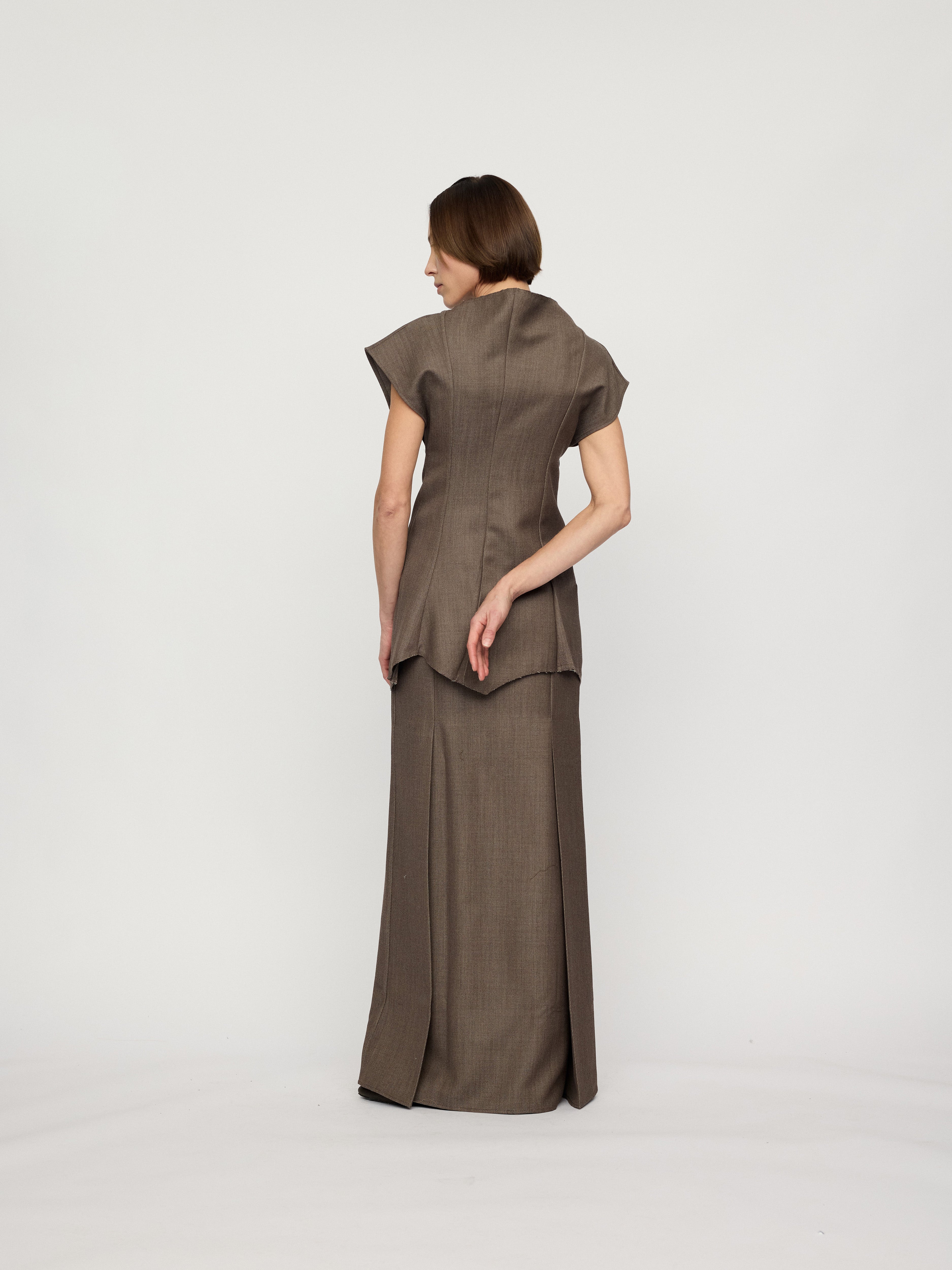 PREAW26 - ASH LIMESTONE NOSS SKIRT
