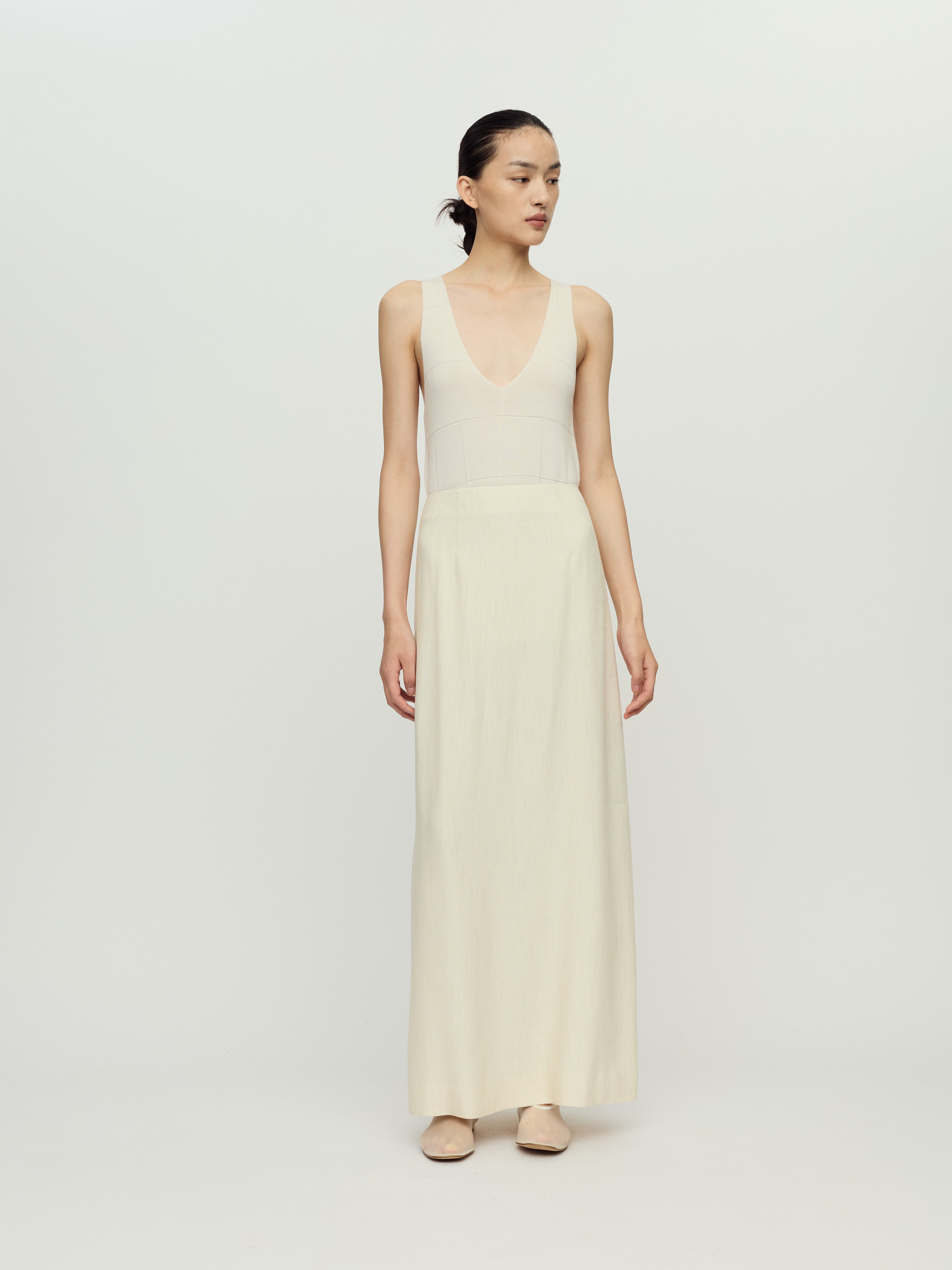 PRESS26 - LIME STONE PENCIL SKIRT