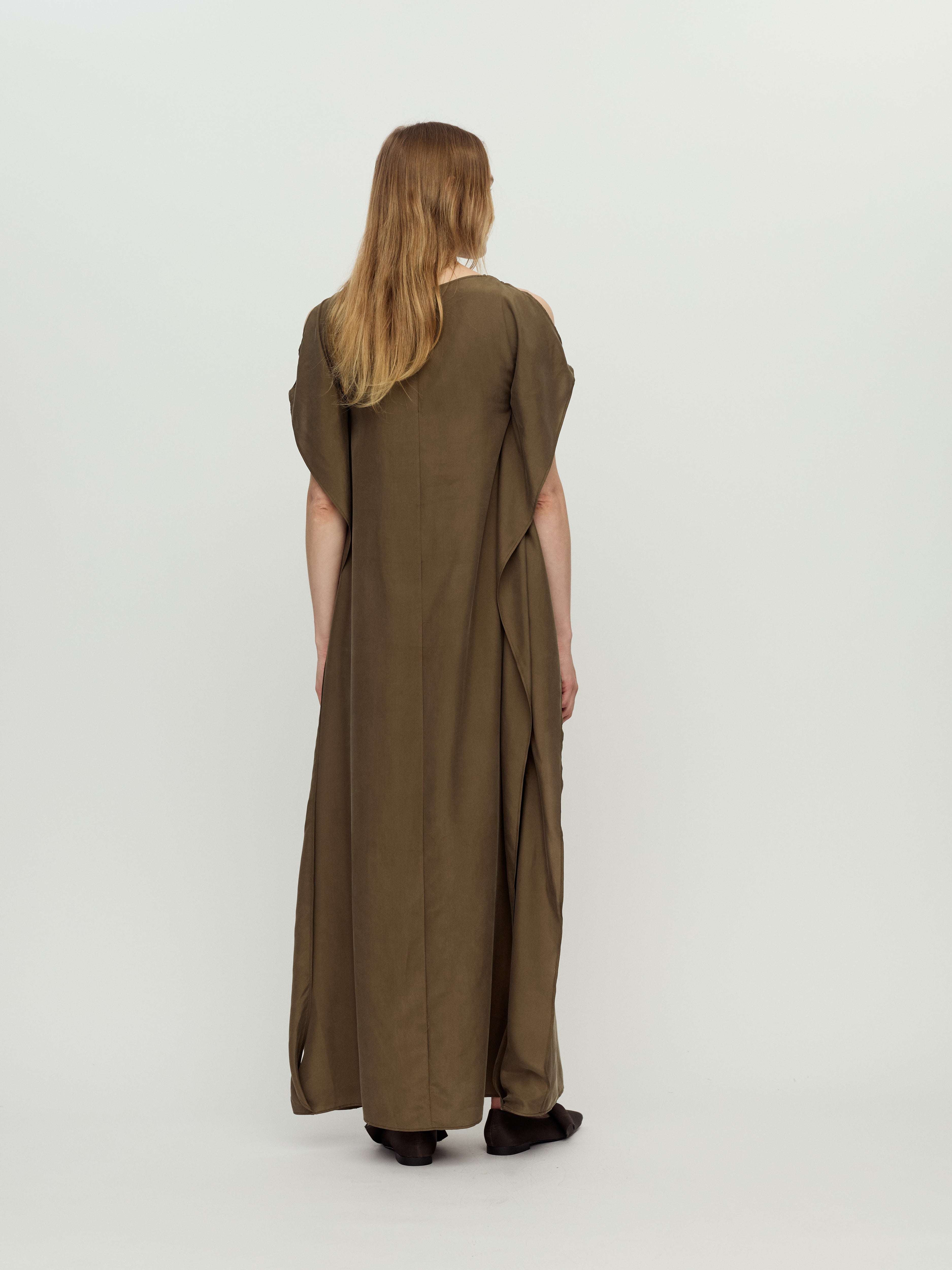 PRESS26 - OLIVE SORA DRESS