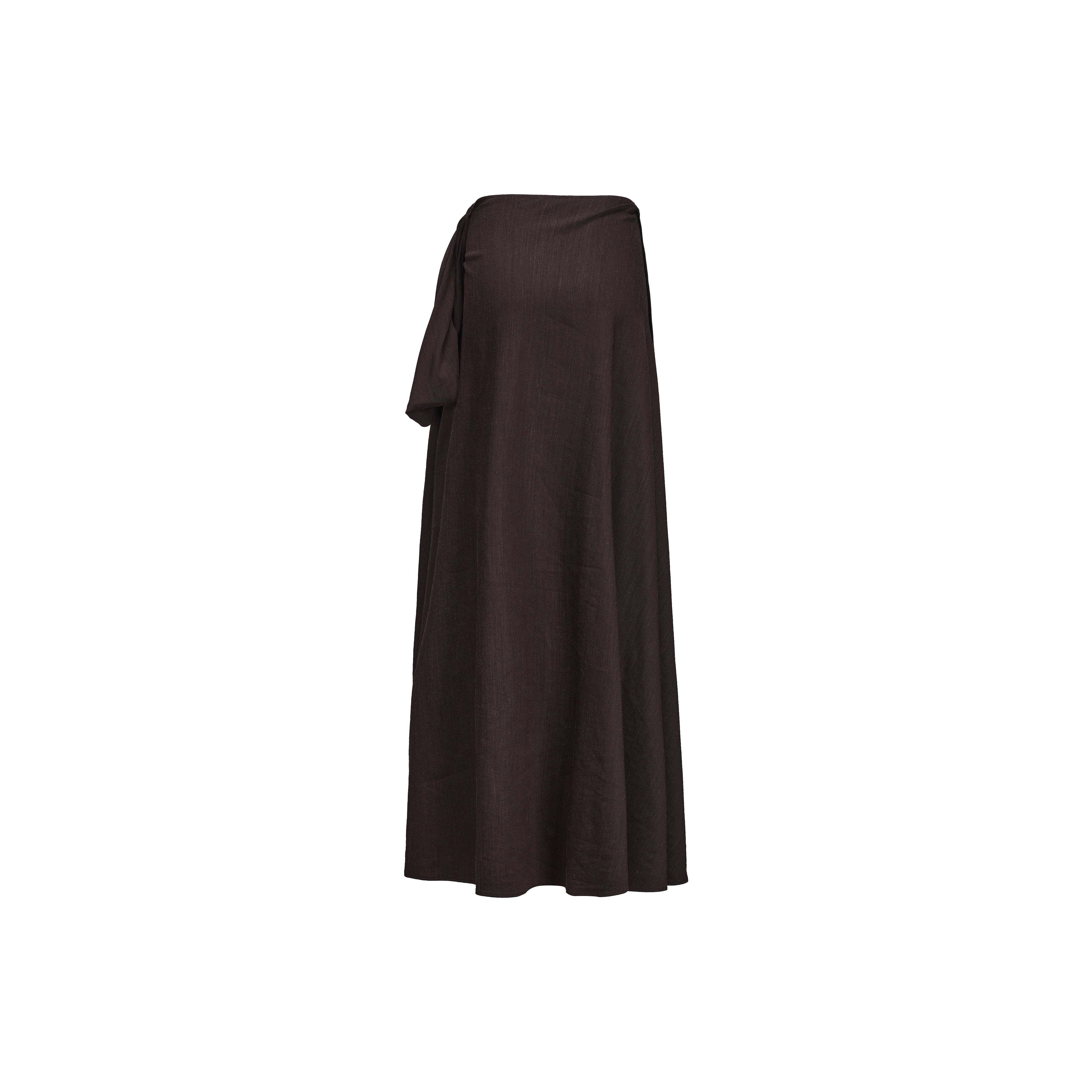 PRESS26 - EBONY TULA WRAP SKIRT