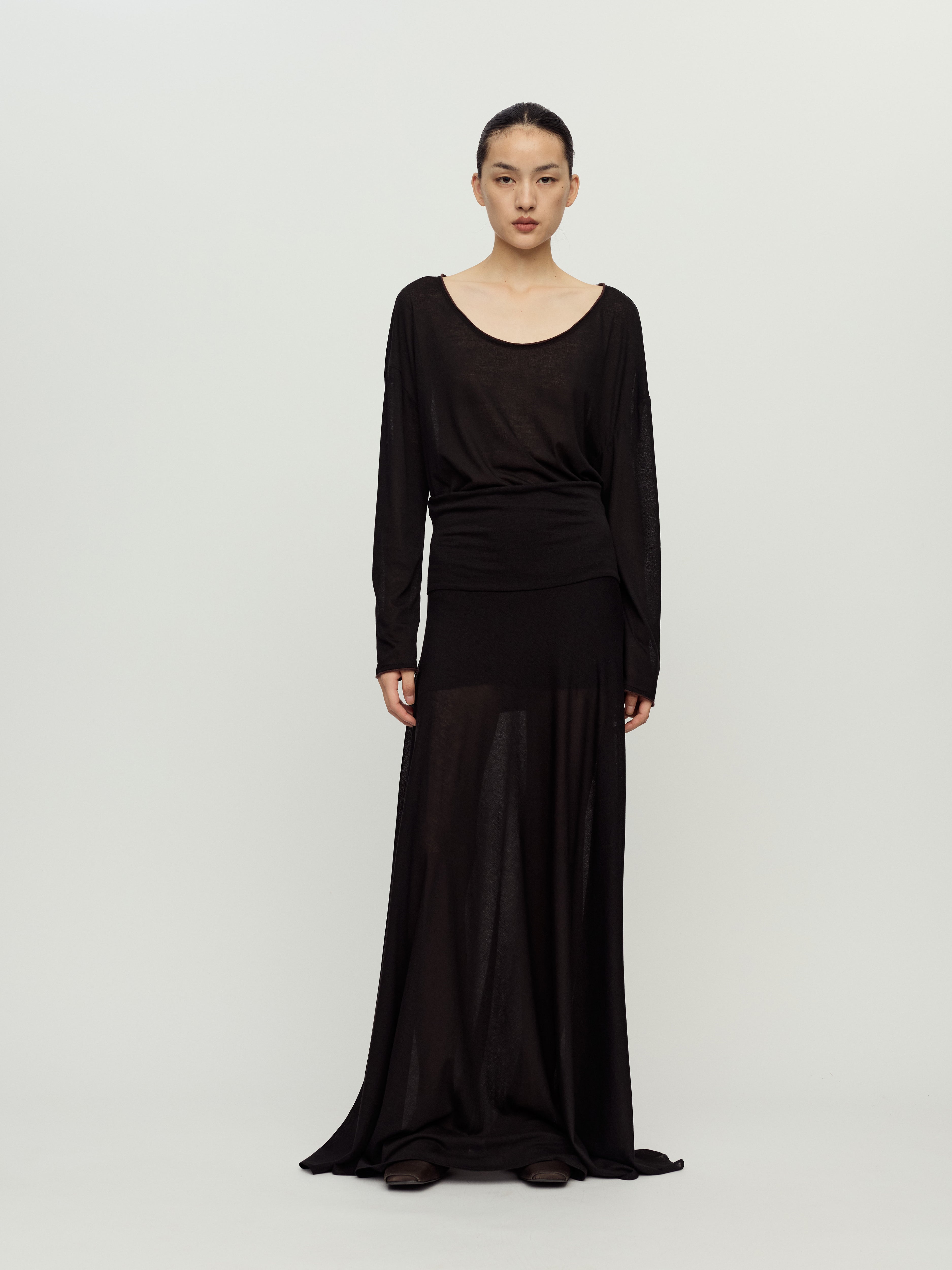 PRESS26 - CHARCOAL HOMA SKIRT