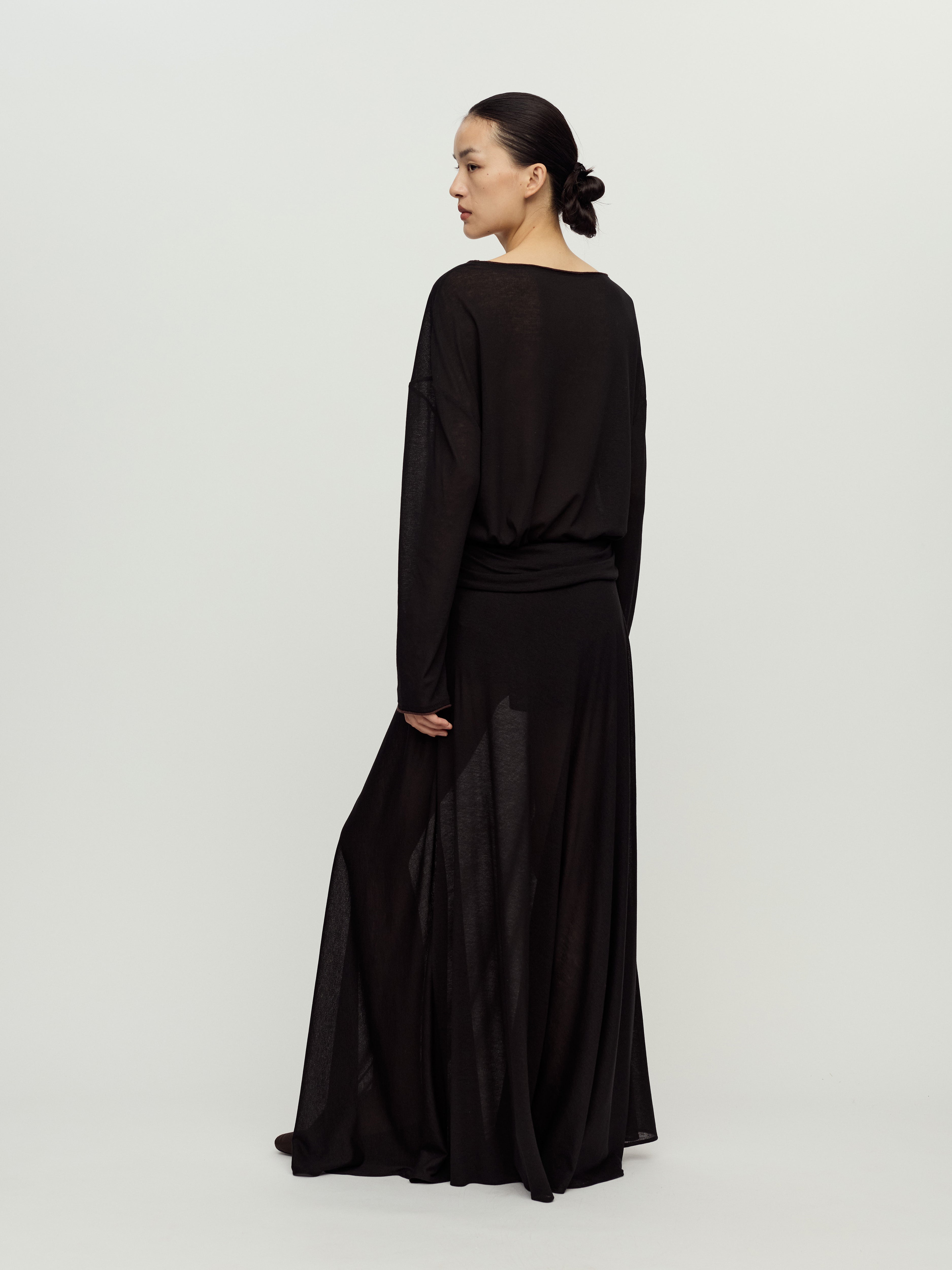 PRESS26 - CHARCOAL HOMA SKIRT